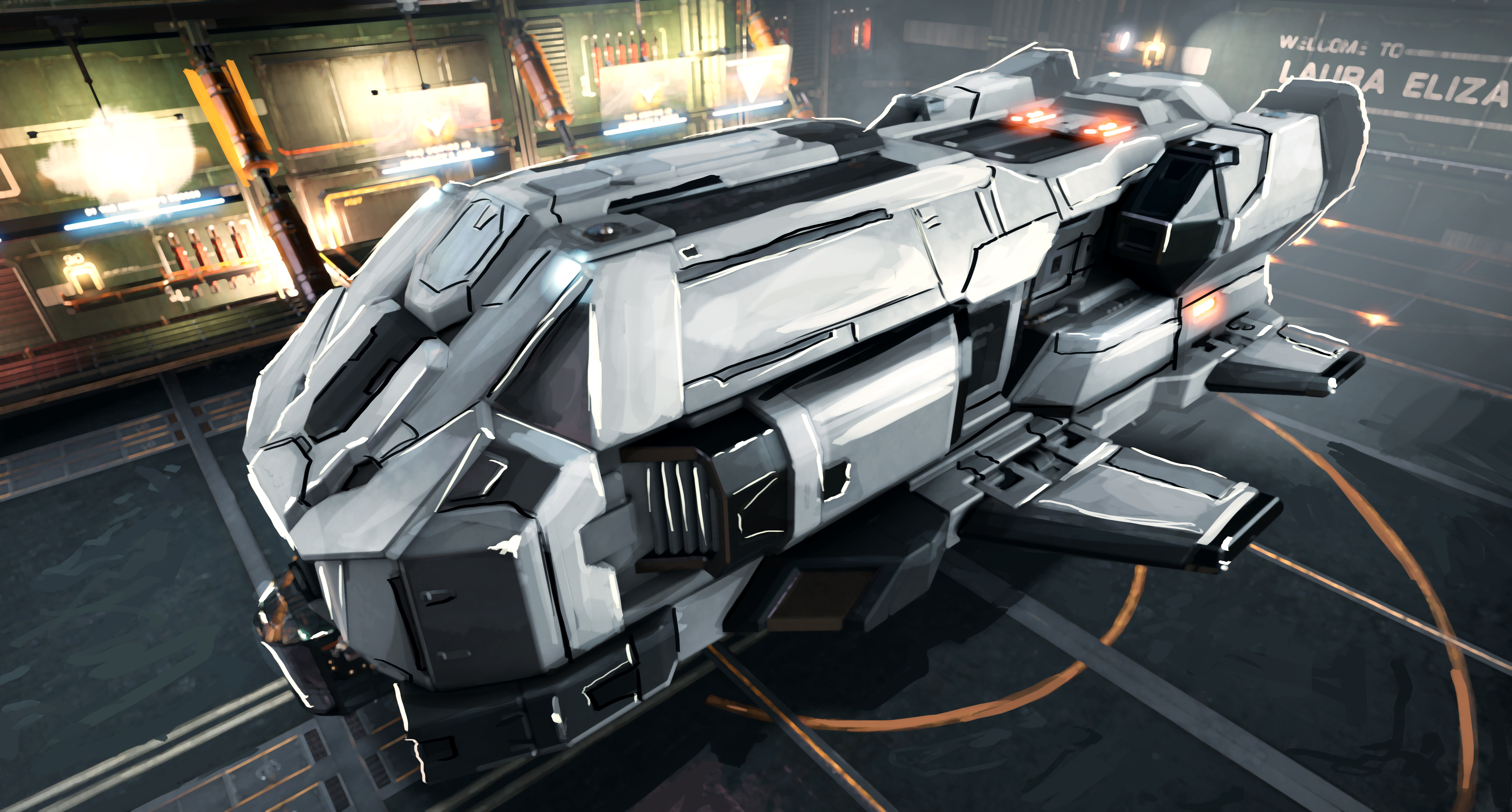 General 5697x3059 Elite: Dangerous spaceship science fiction