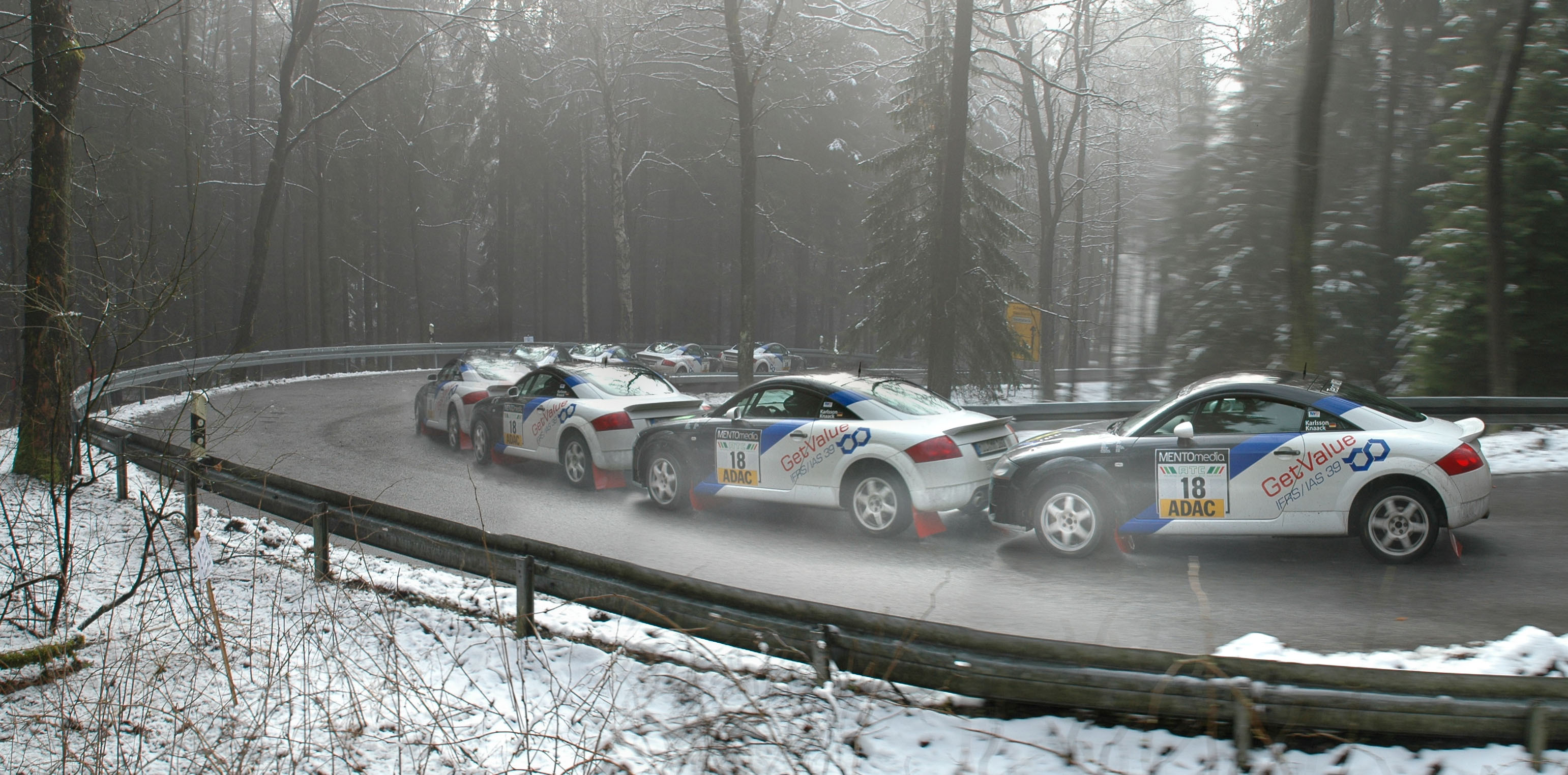 General 3083x1524 car road snow Rally racing Audi Audi TT German cars Volkswagen Group