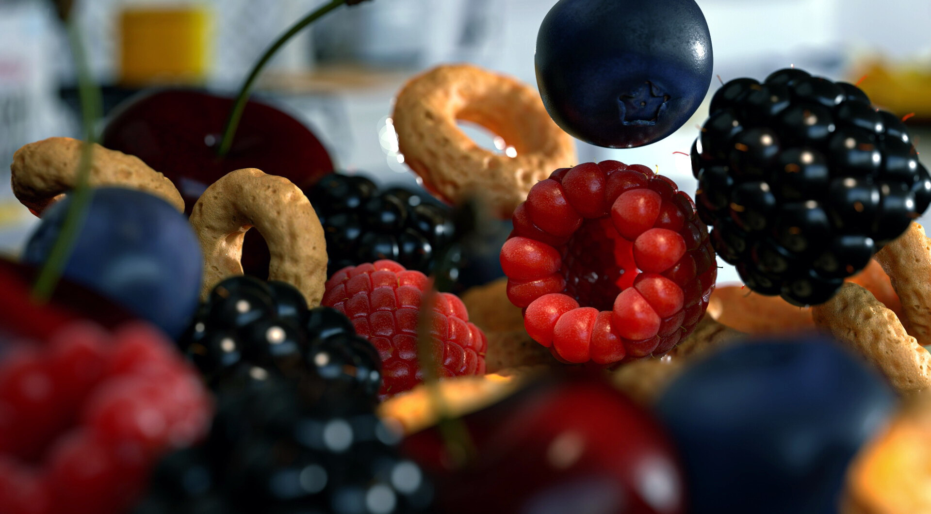 General 1919x1060 colorful food sweets berries fruit CGI