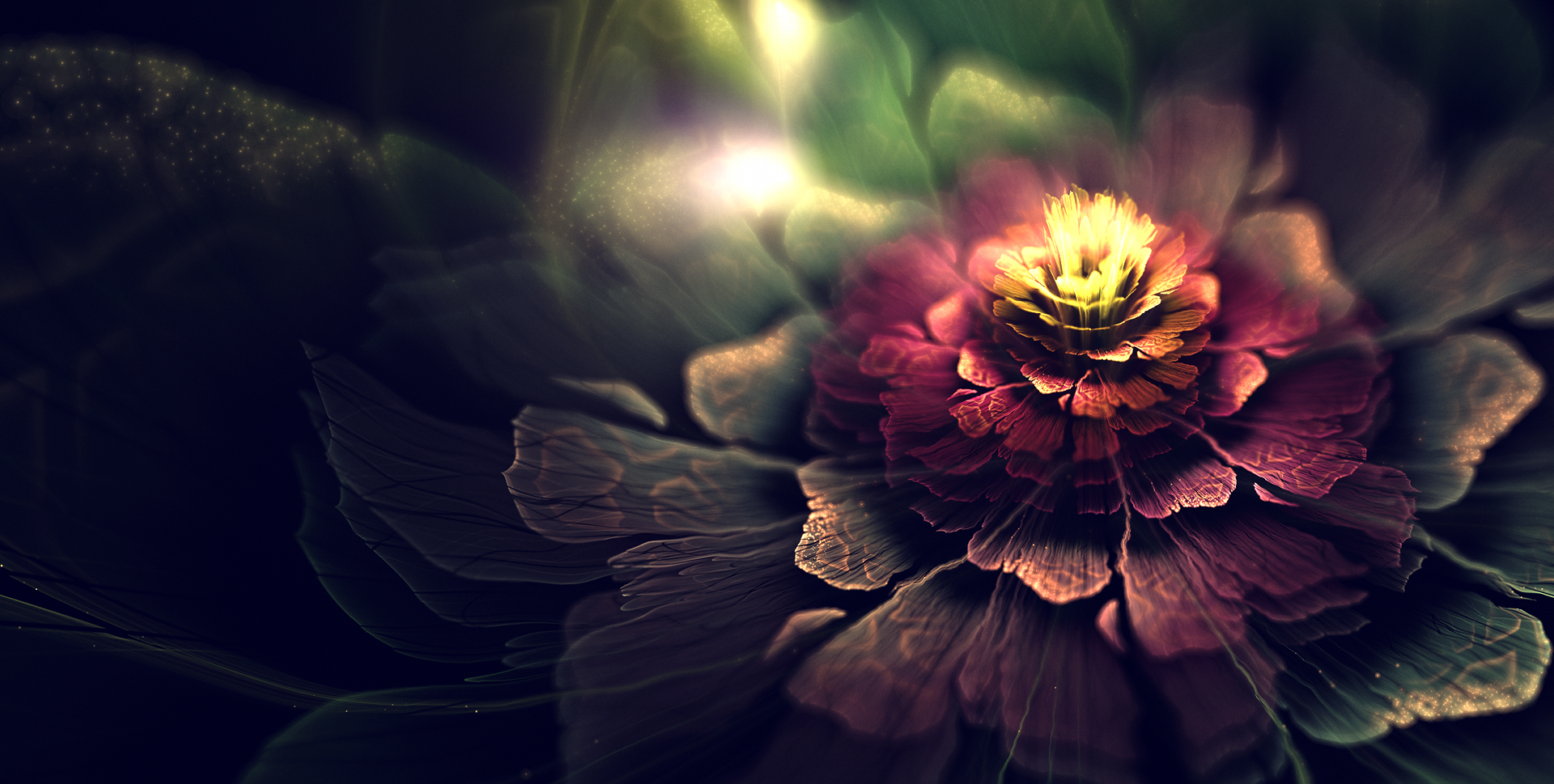 General 1920x969 fractal fractal flowers 3D fractal