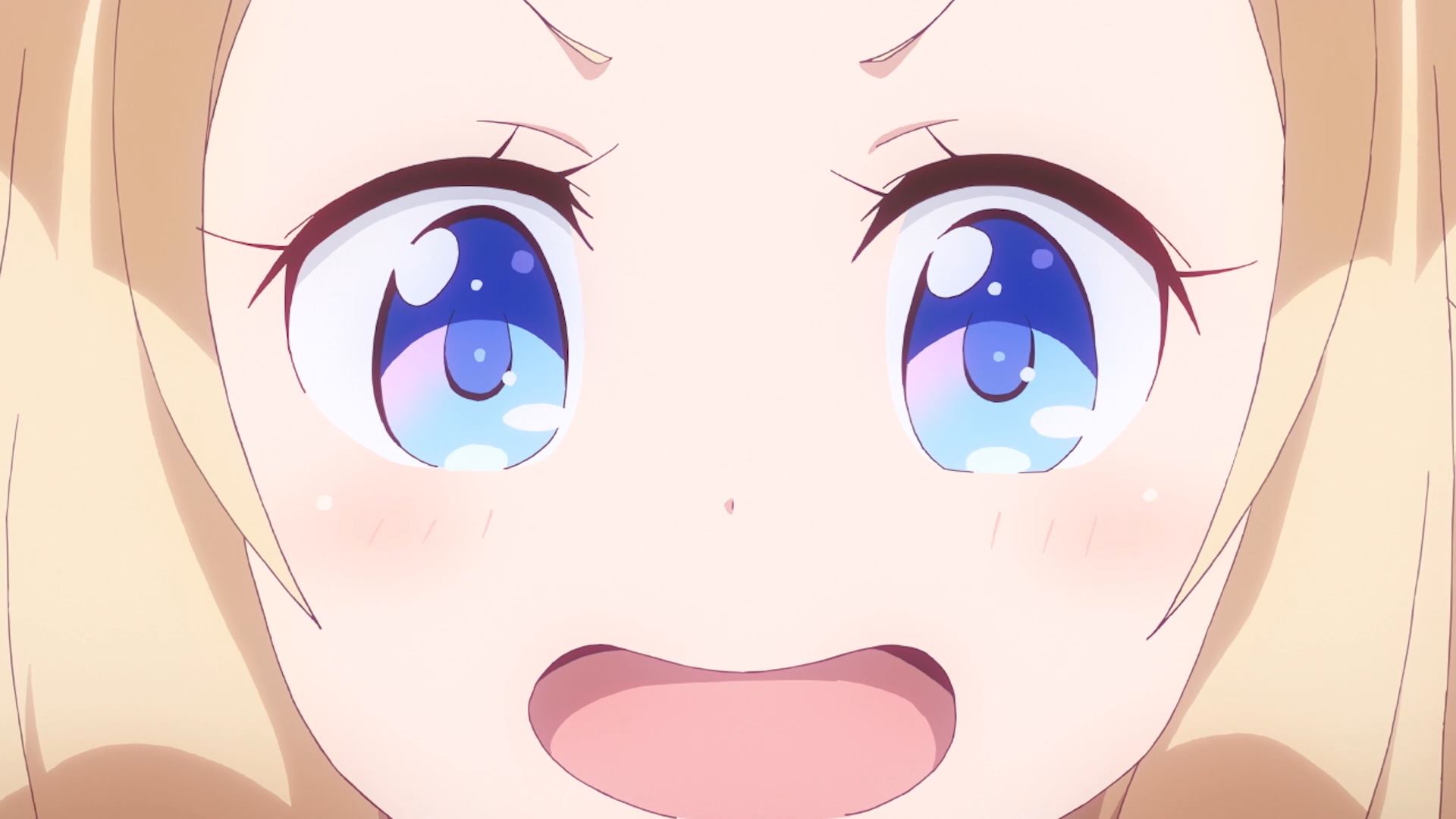 Anime 1920x1080 New Game!  Nene Sakura anime girls blonde blue eyes smiling
