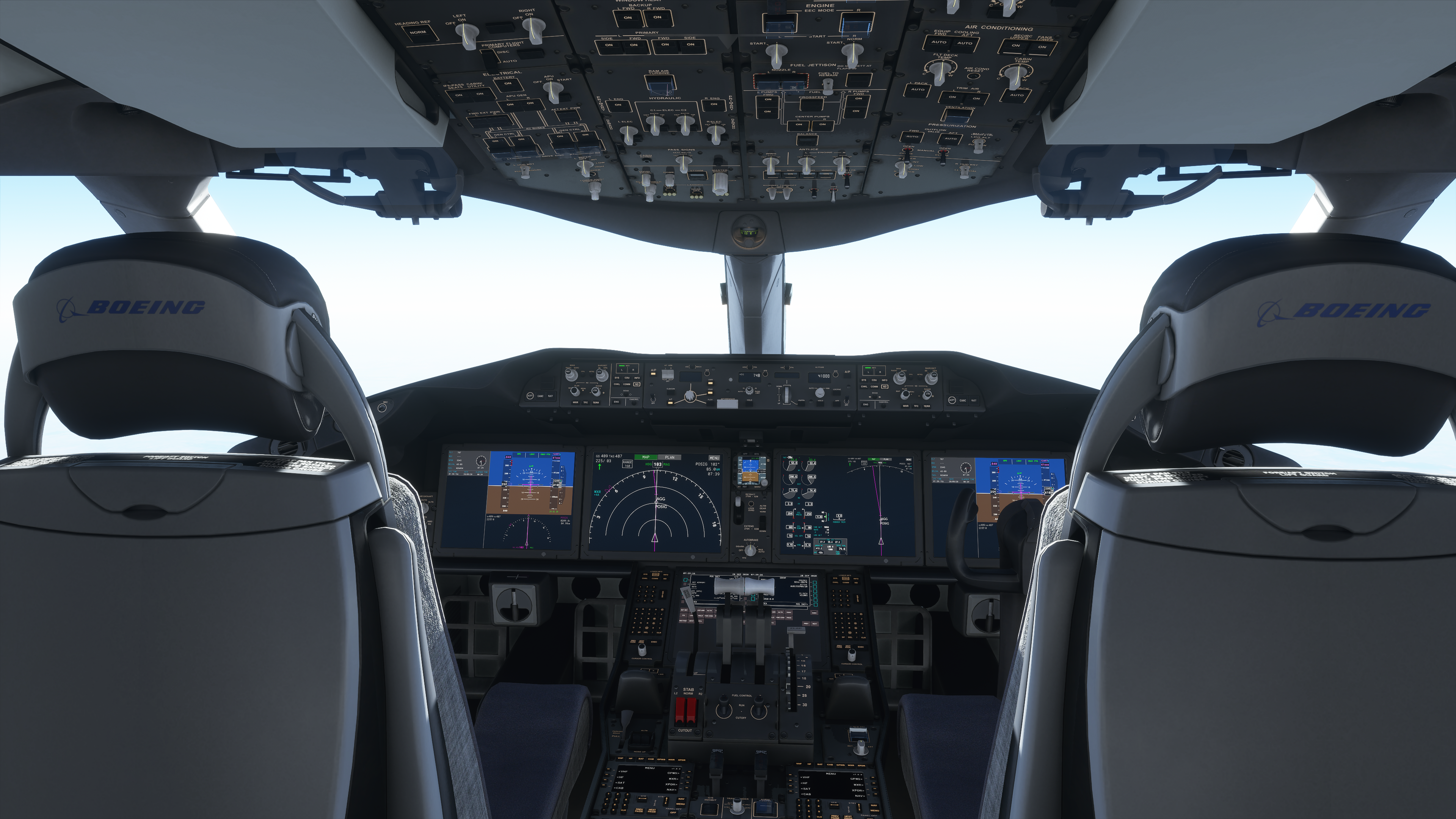 General 3840x2160 flight simulator Microsoft Flight Simulator Microsoft Flight Simulator 2020 Boeing 787 cockpit aircraft flying PC gaming screen shot passenger aircraft vehicle vehicle interiors