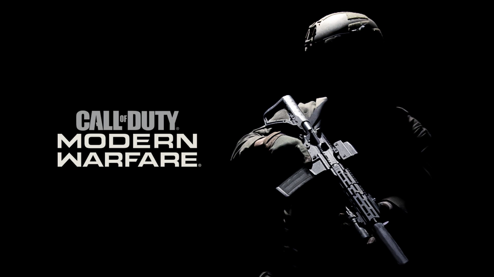 General 1920x1080 Call of Duty: Modern Warfare Call of Duty video games weapon soldier black background Activision Infinity Ward