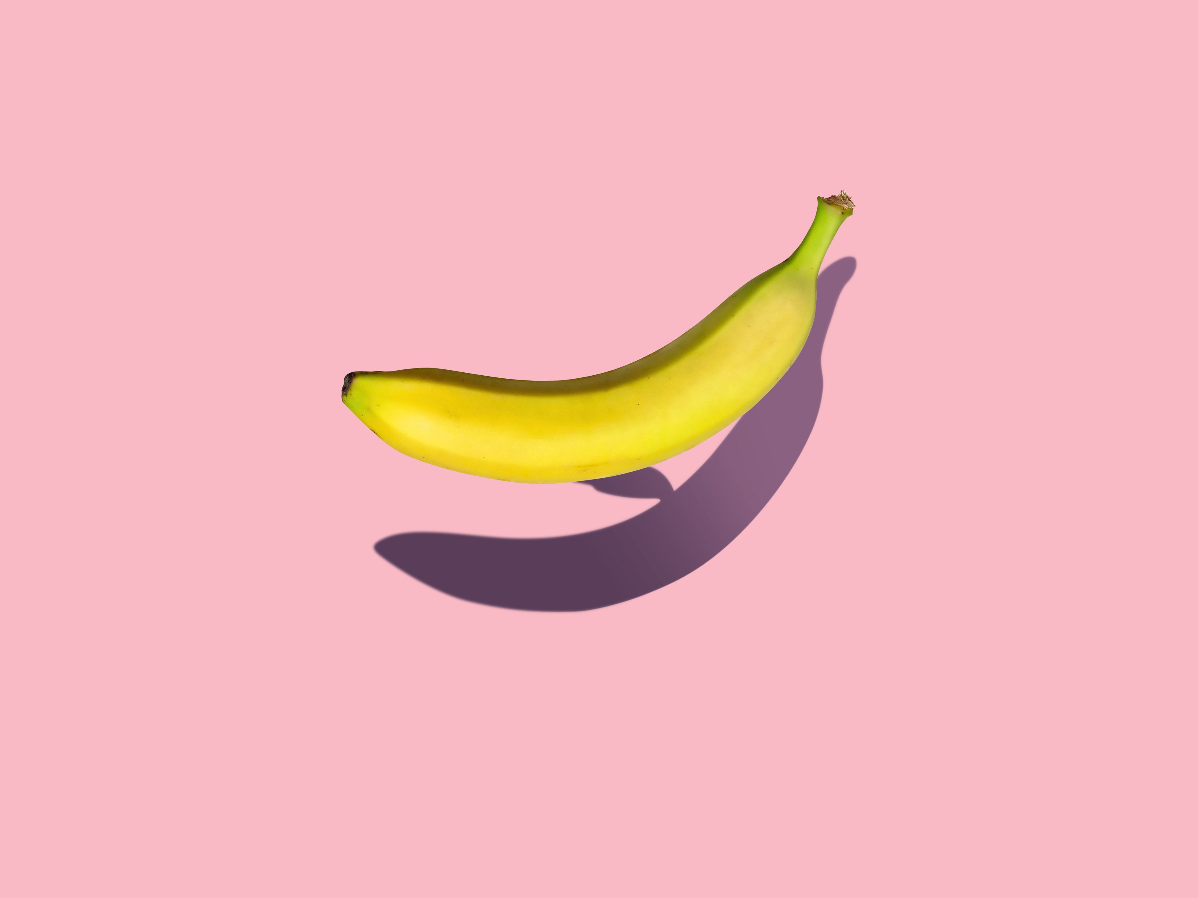 General 4000x3000 bananas shadow simple background pink pink background