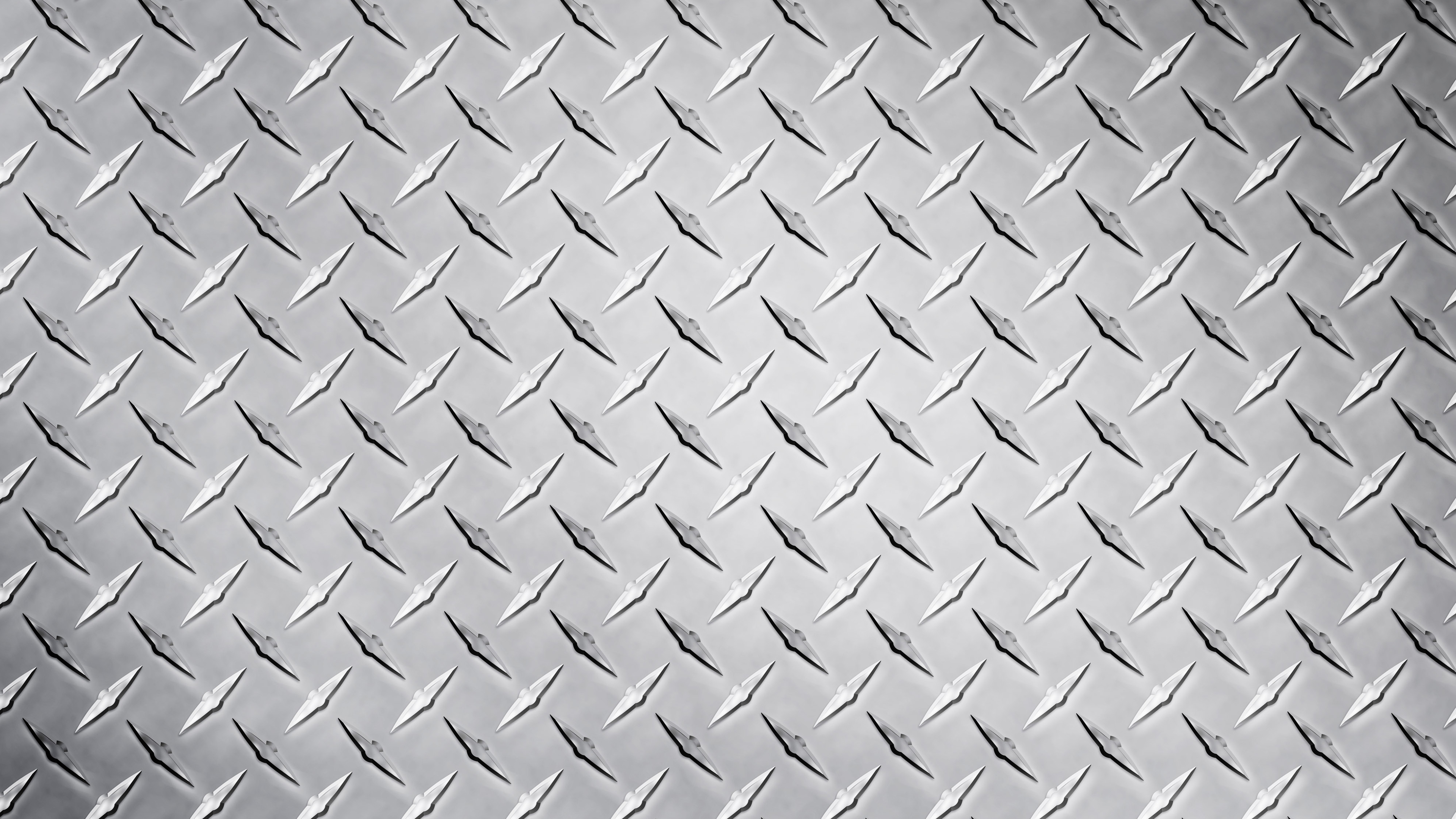 General 3840x2160 abstract diamond plate pattern metal steel texture shiny