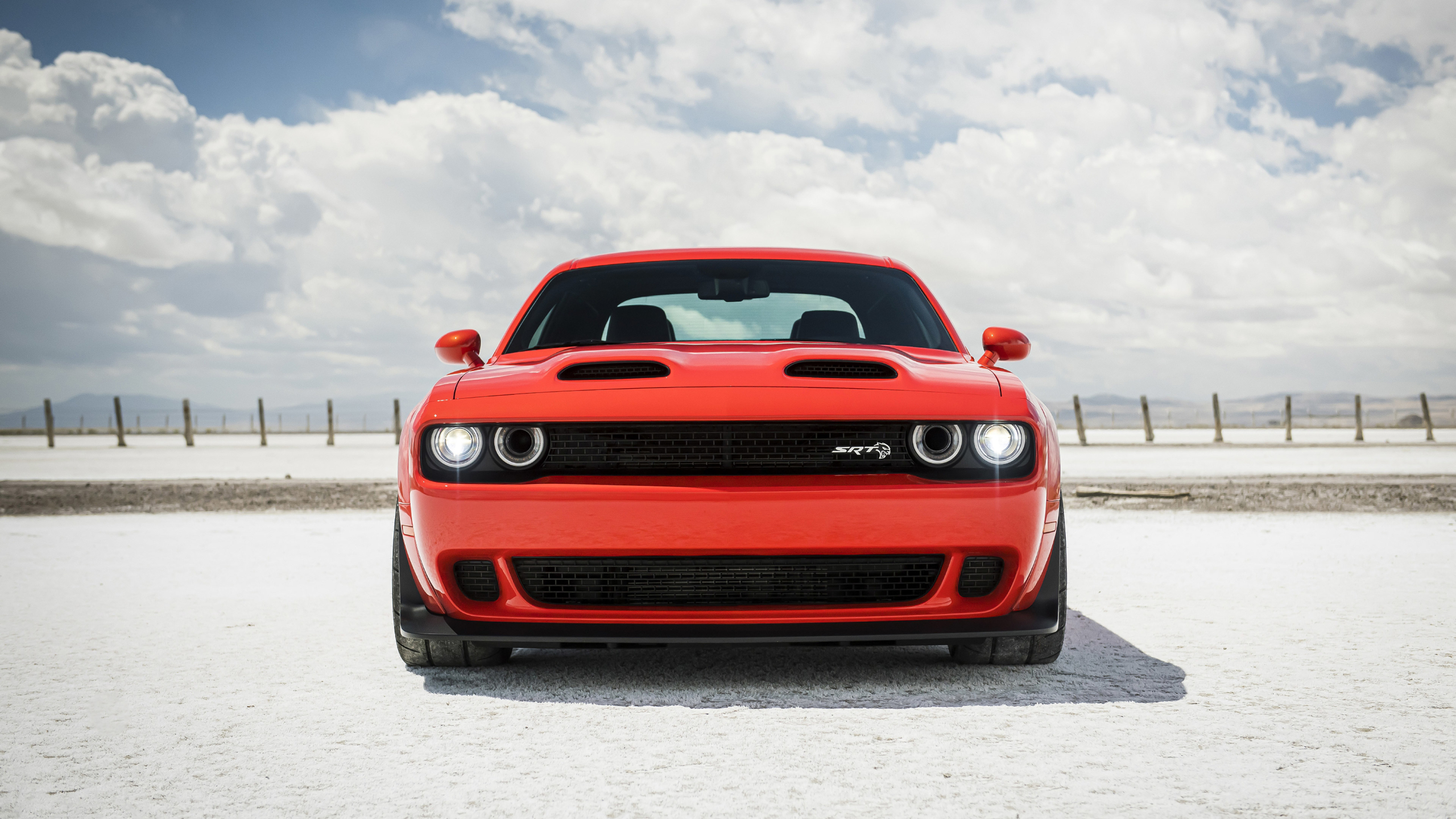 General 2560x1440 Dodge Challenger hellcat muscle cars car vehicle red cars