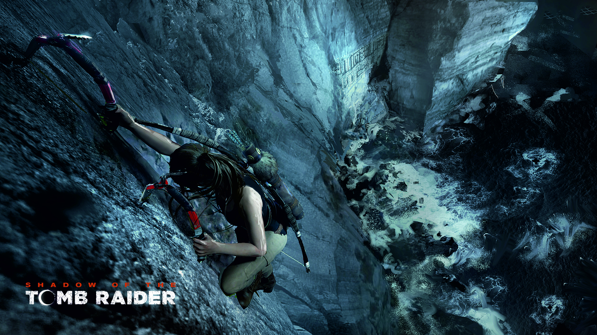 General 1920x1080 Shadow of the Tomb Raider Tomb Raider video game art concept art Lara Croft (Tomb Raider) climbing Climbing Hooks video games PC gaming Crystal Dynamics rocks rock climbing