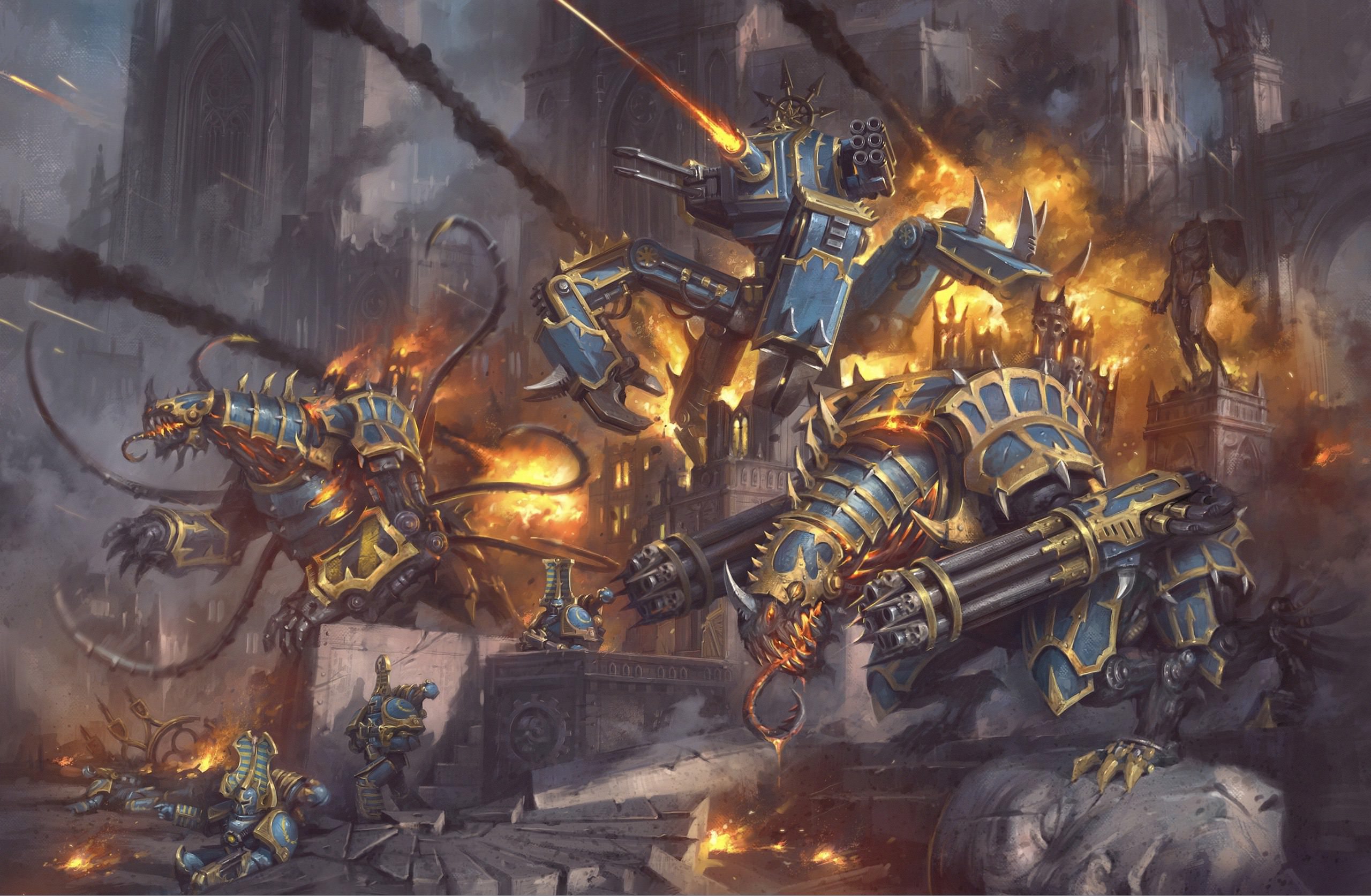 General 2560x1674 Warhammer 40,000 Games Workshop Chaos Chaos Space Marine Chaos Space Marines Thousand Sons digital art