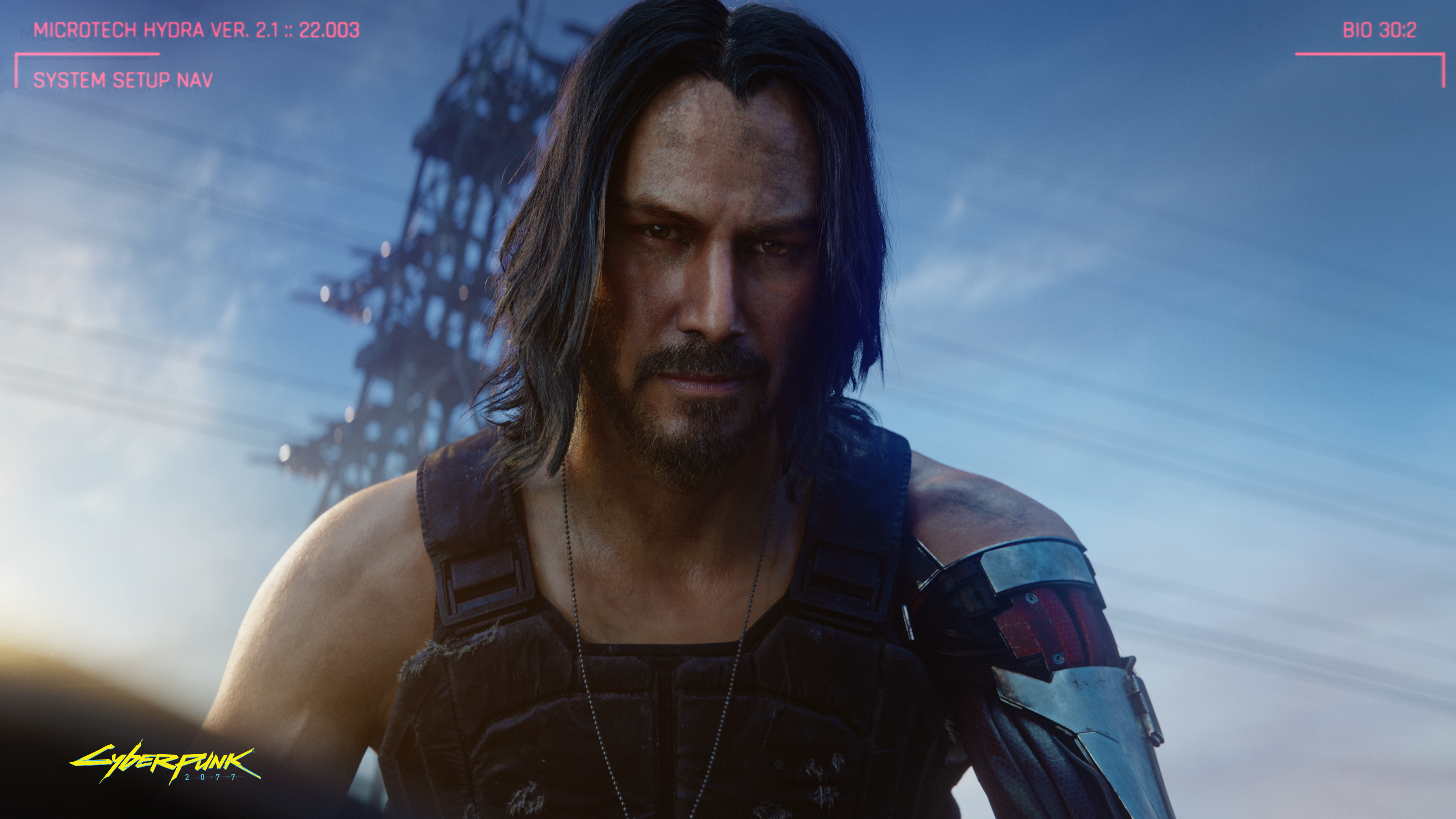 General 3840x2160 Cyberpunk 2077 screen shot Keanu Reeves video games Johnny Silverhand video game characters actor CD Projekt RED