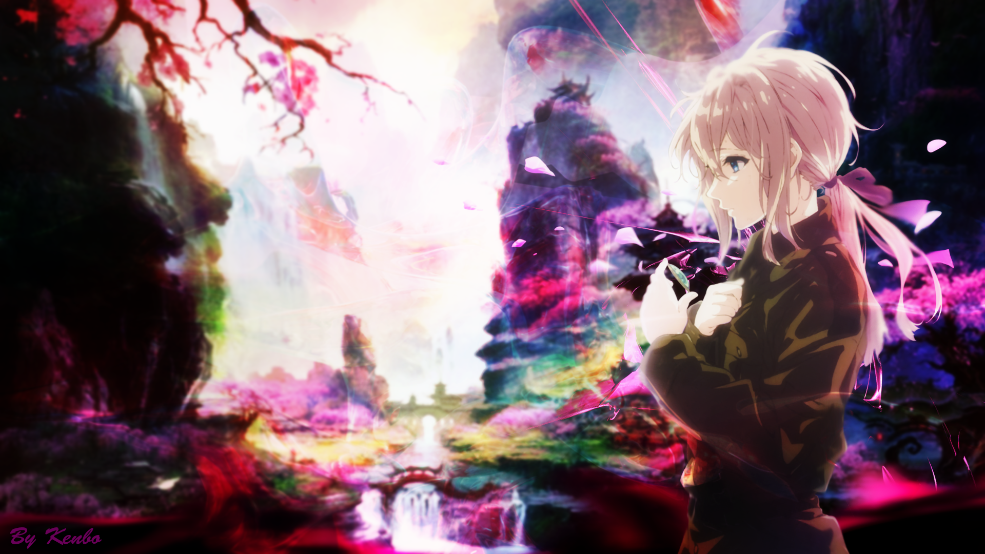 Anime 1920x1080 Violet Evergarden anime anime girls picture-in-picture