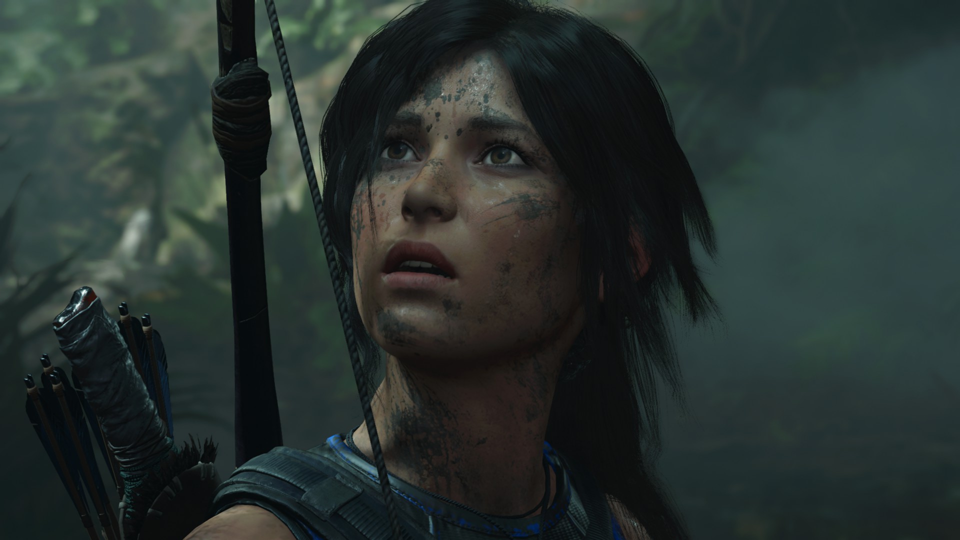 General 1920x1080 Shadow of the Tomb Raider Tomb Raider PC gaming video games screen shot Video Game Heroes Lara Croft (Tomb Raider) face dark hair