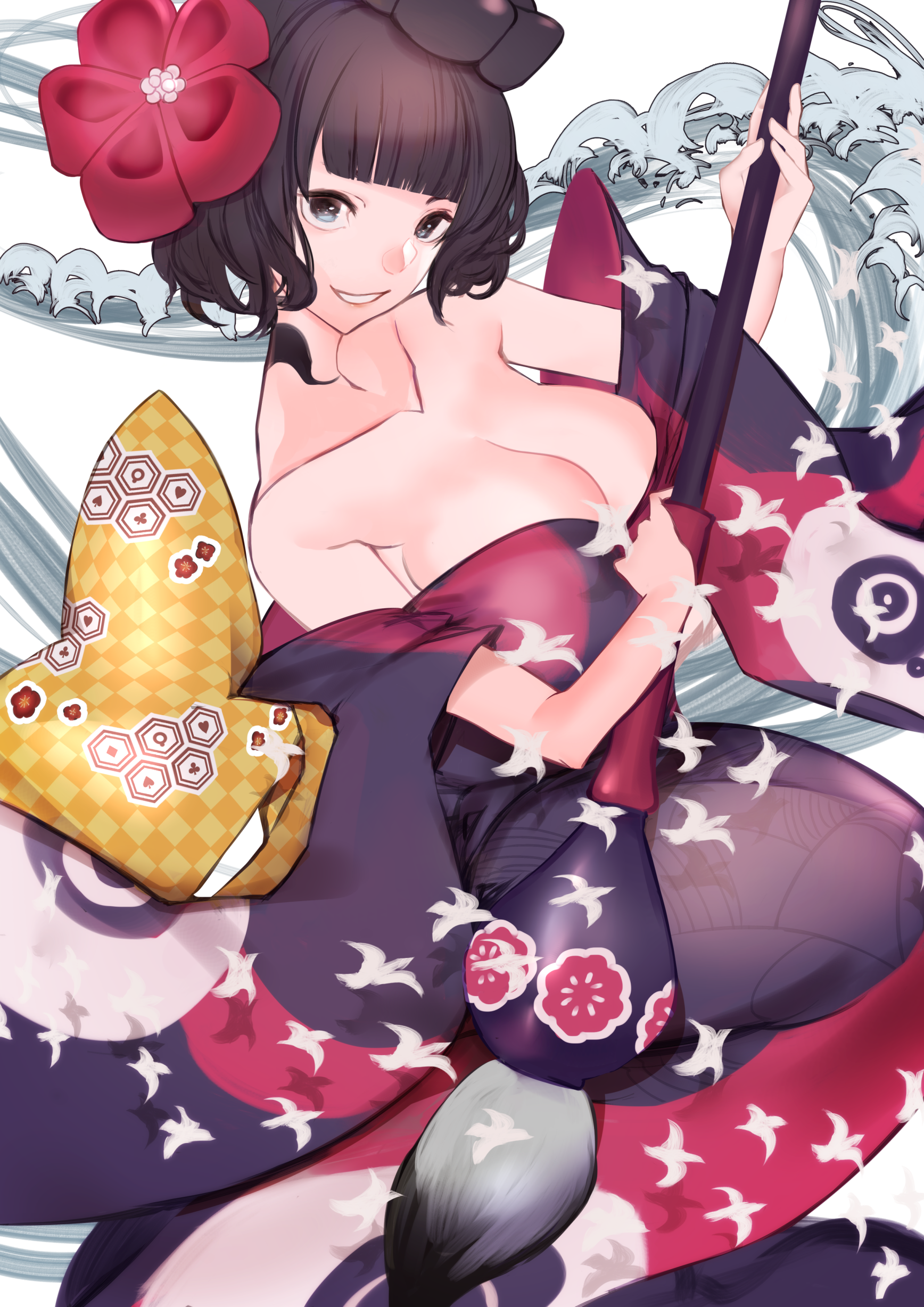 Anime 1736x2456 anime girls anime Fate/Grand Order Katsushika Hokusai (Fate/Grand Order) Aonogura