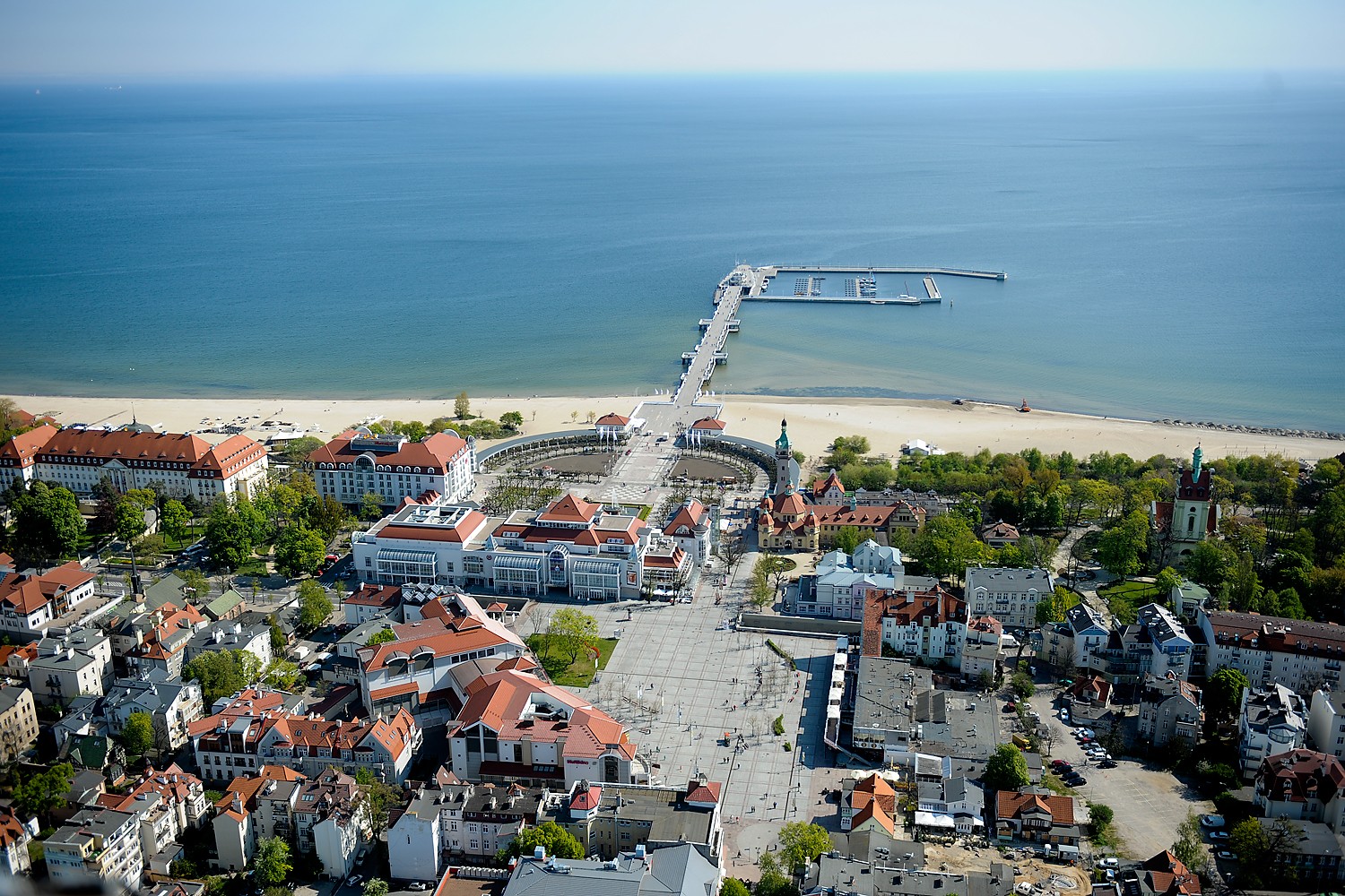 General 1500x1000 Sopot Poland sea cityscape high angle resort pier Polish landscape town