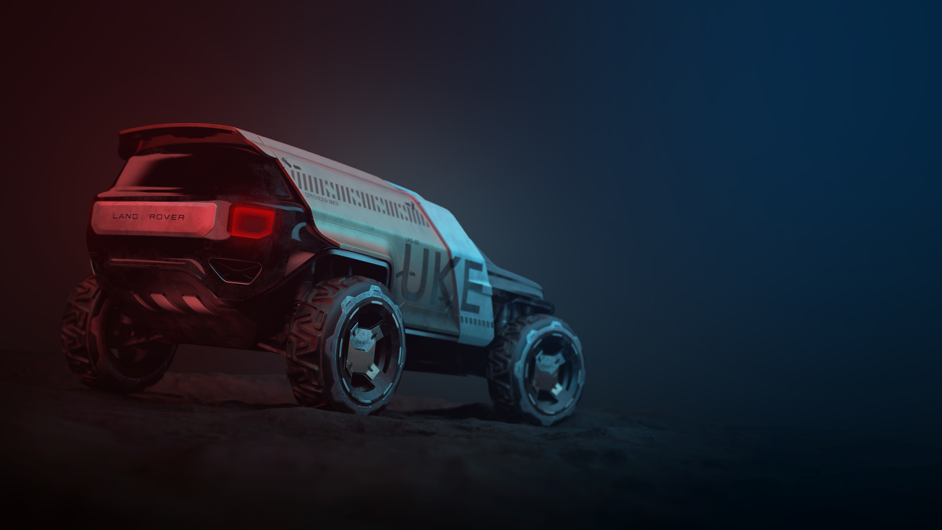 General 1920x1080 artwork simple background vehicle Land Rover concept cars concept art