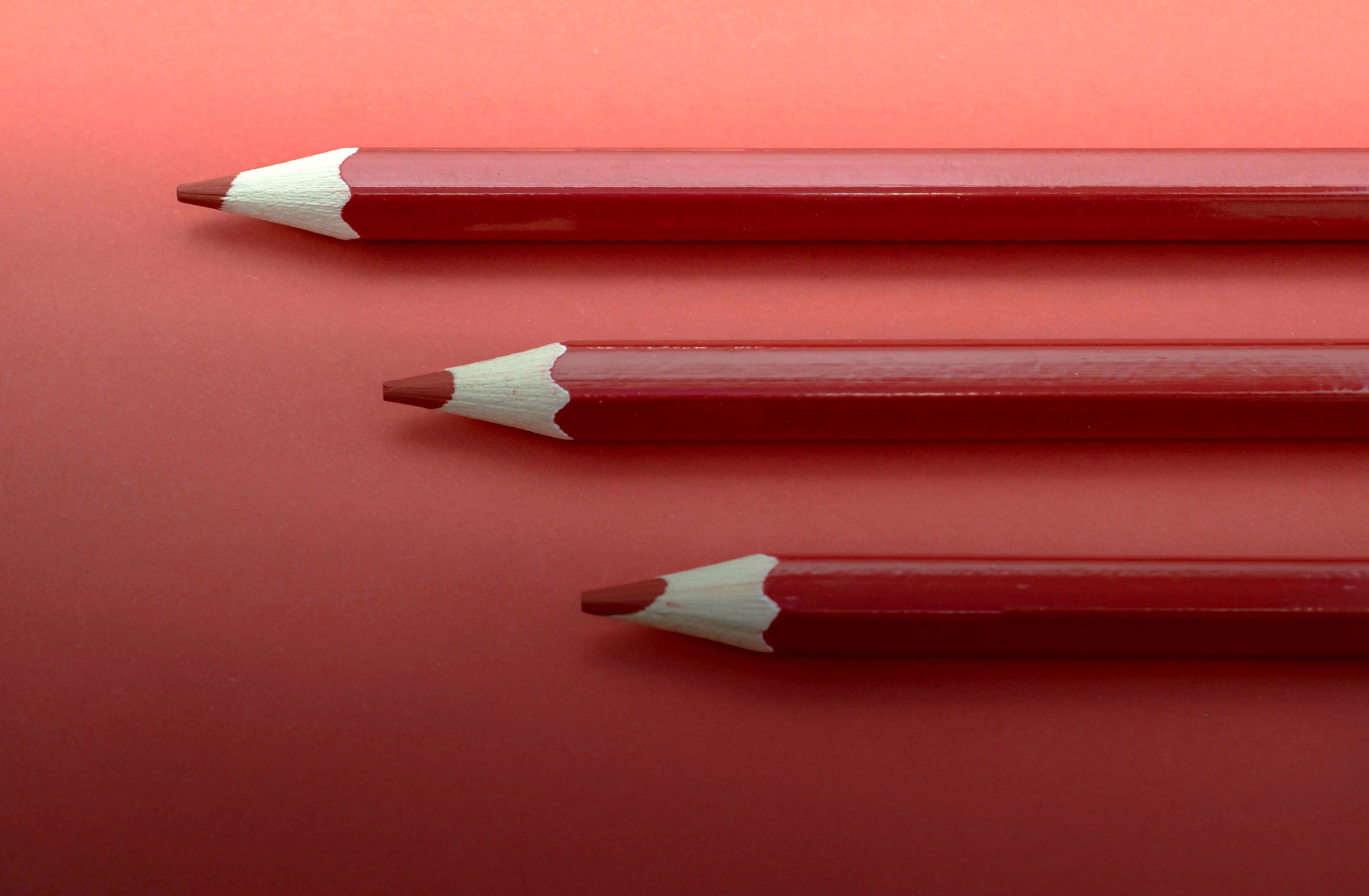 General 4119x2698 macro pencils red background red