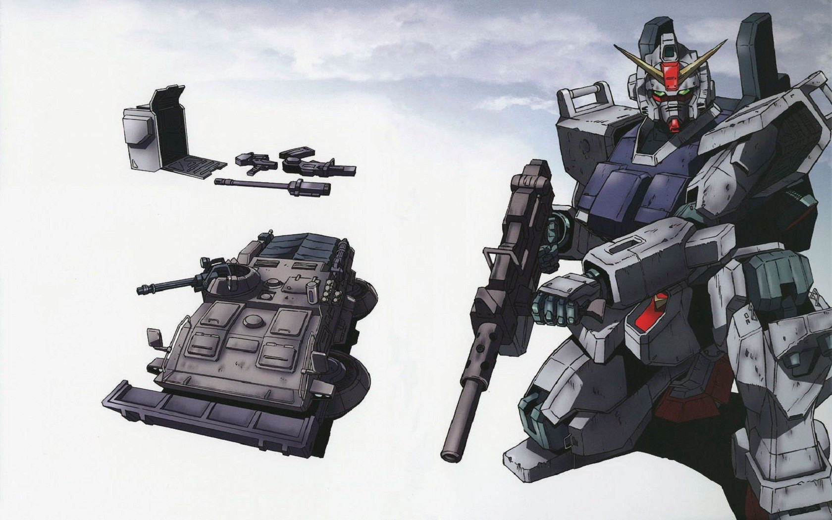 Anime 1680x1050 mechs Gundam robot anime