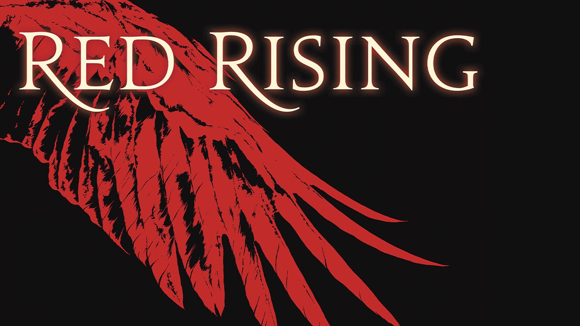 General 1920x1080 Red Rising simple background wings black background