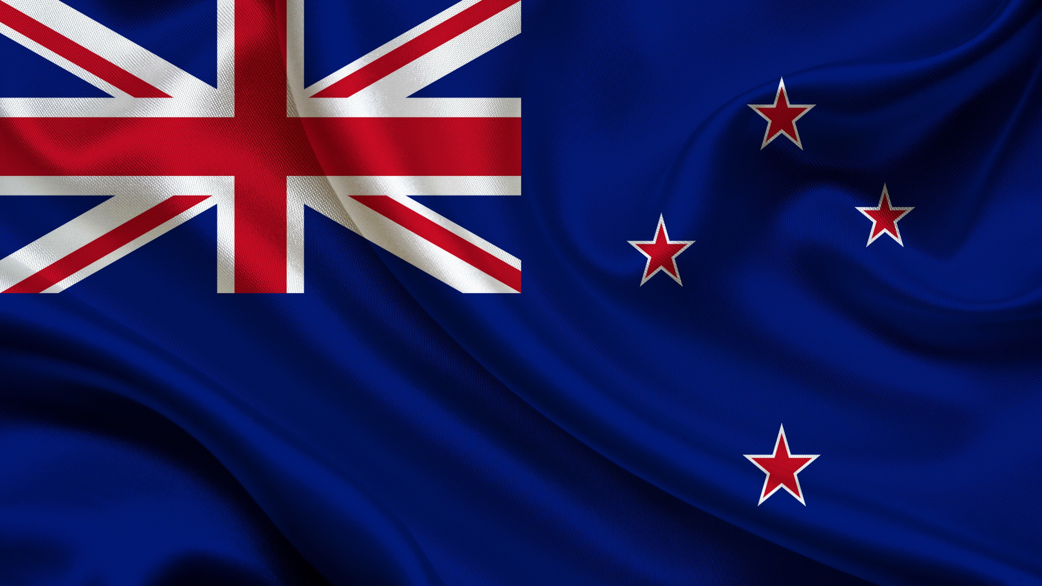 General 3527x1984 New Zealand flag blue red digital art
