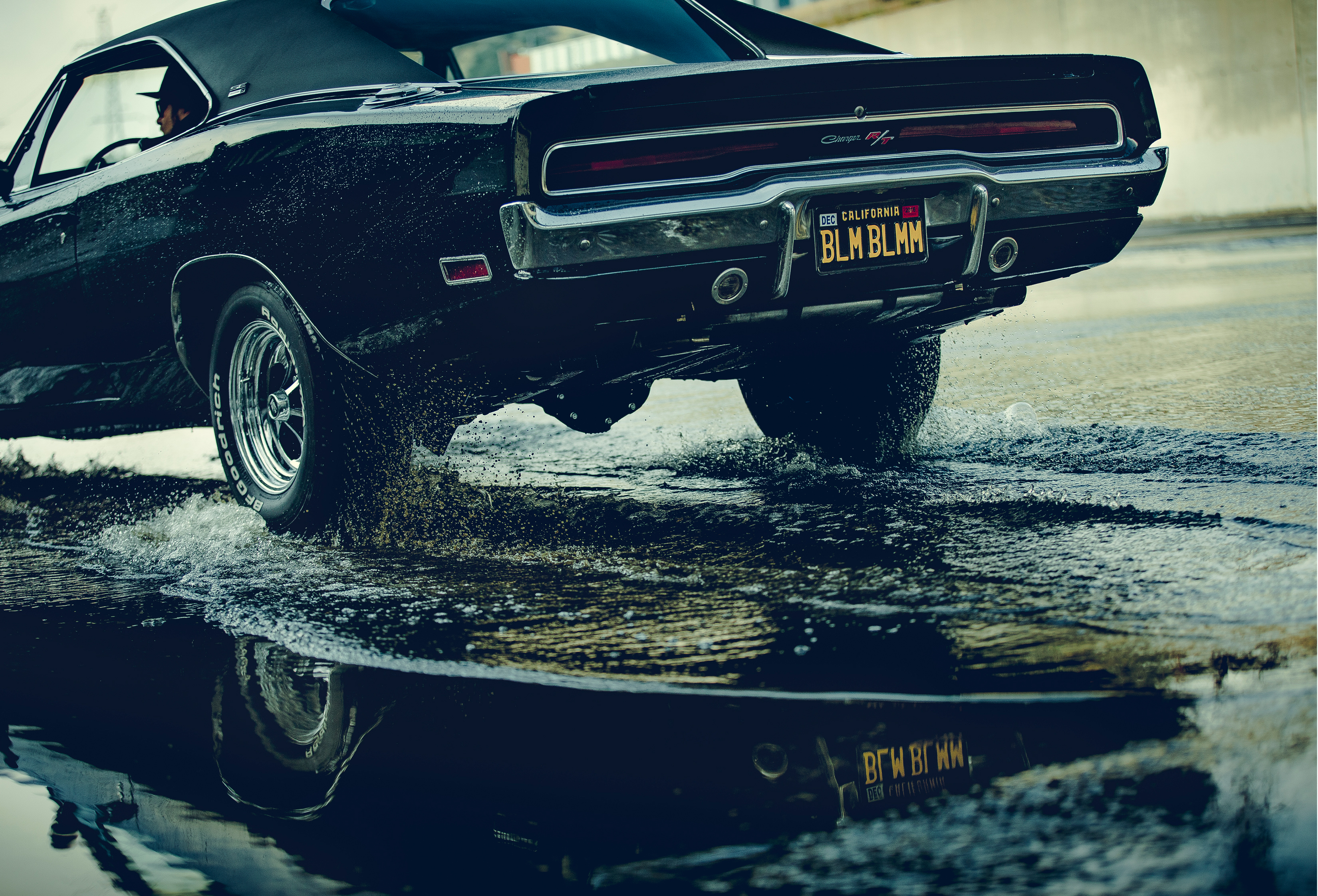 General 3300x2244 Dodge Charger car water black cars Dodge American cars muscle cars classic car