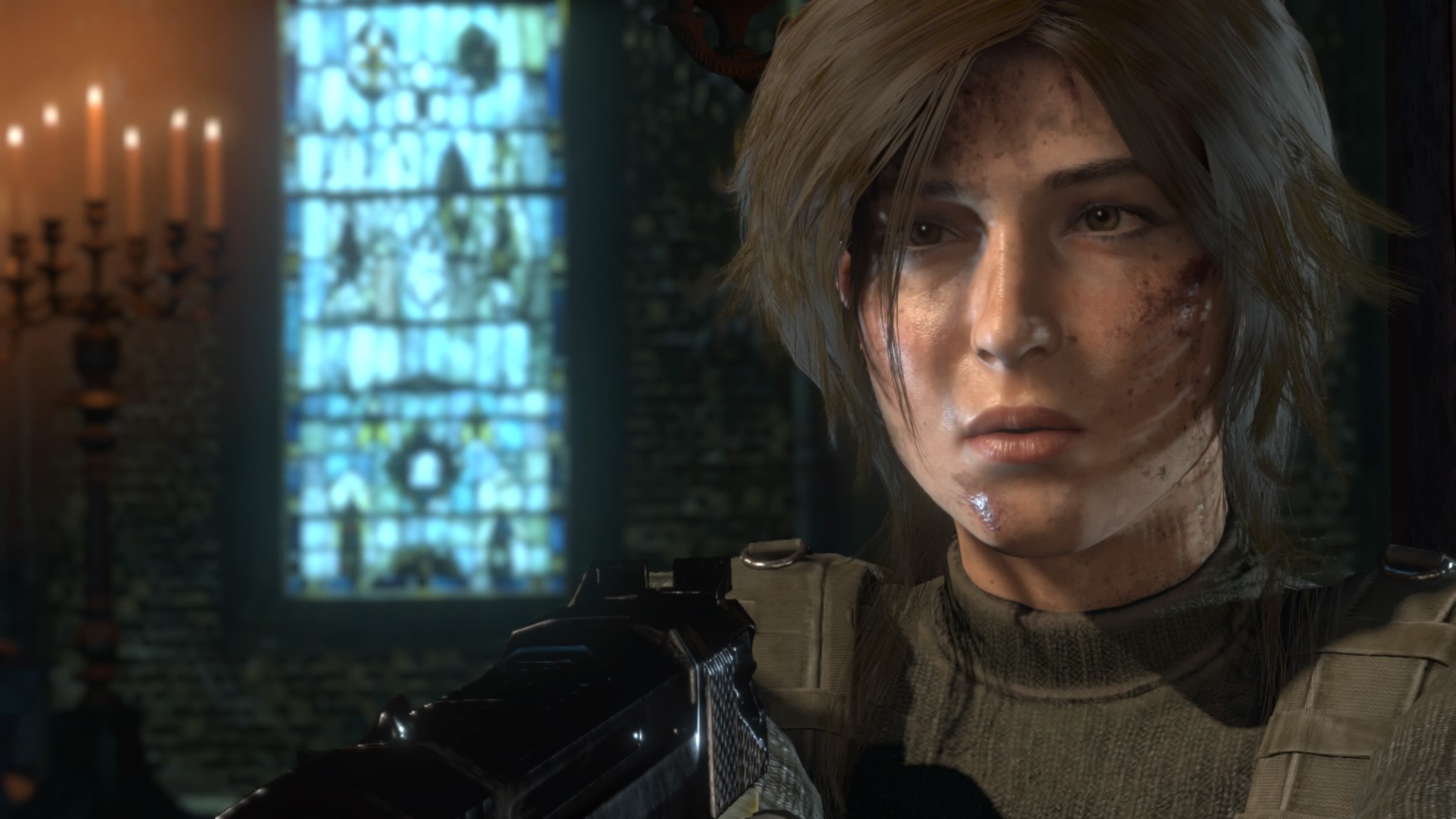 General 1920x1080 Tomb Raider screen shot Lara Croft (Tomb Raider) face blood video games PC gaming video game girls video game characters