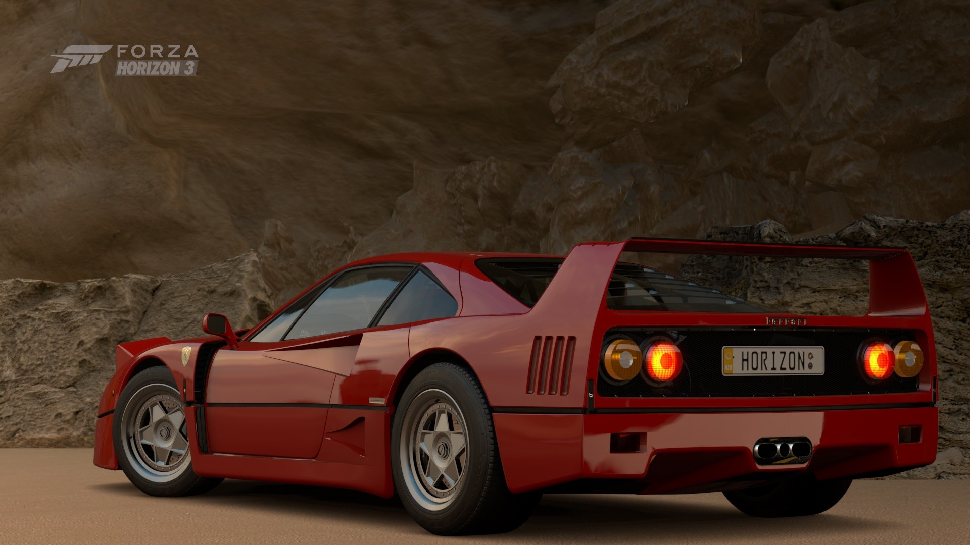 General 1920x1080 Forza Horizon 3 video games Ferrari F40 pop-up headlights Ferrari car red cars vehicle