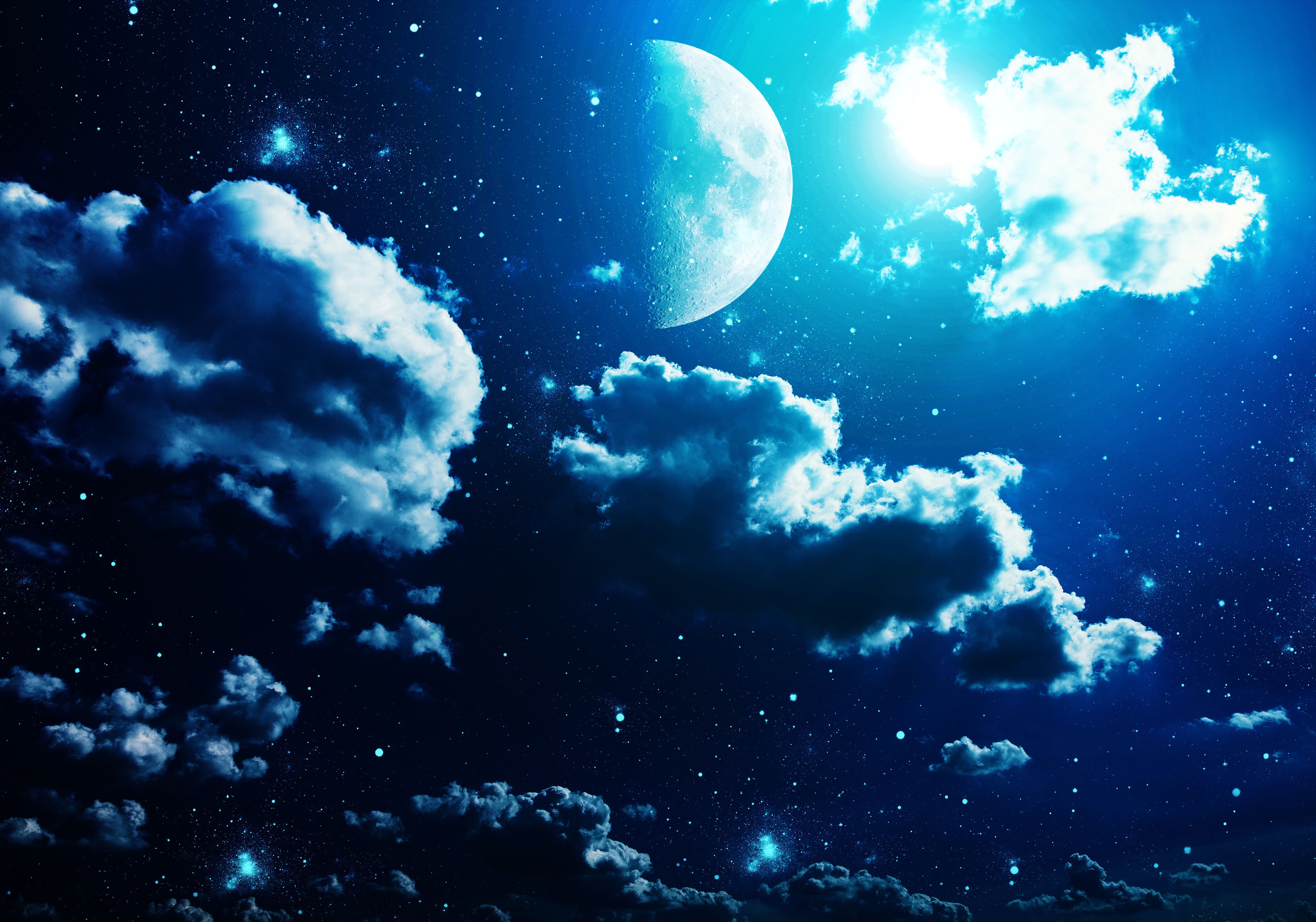 General 4500x3153 Moon sky night