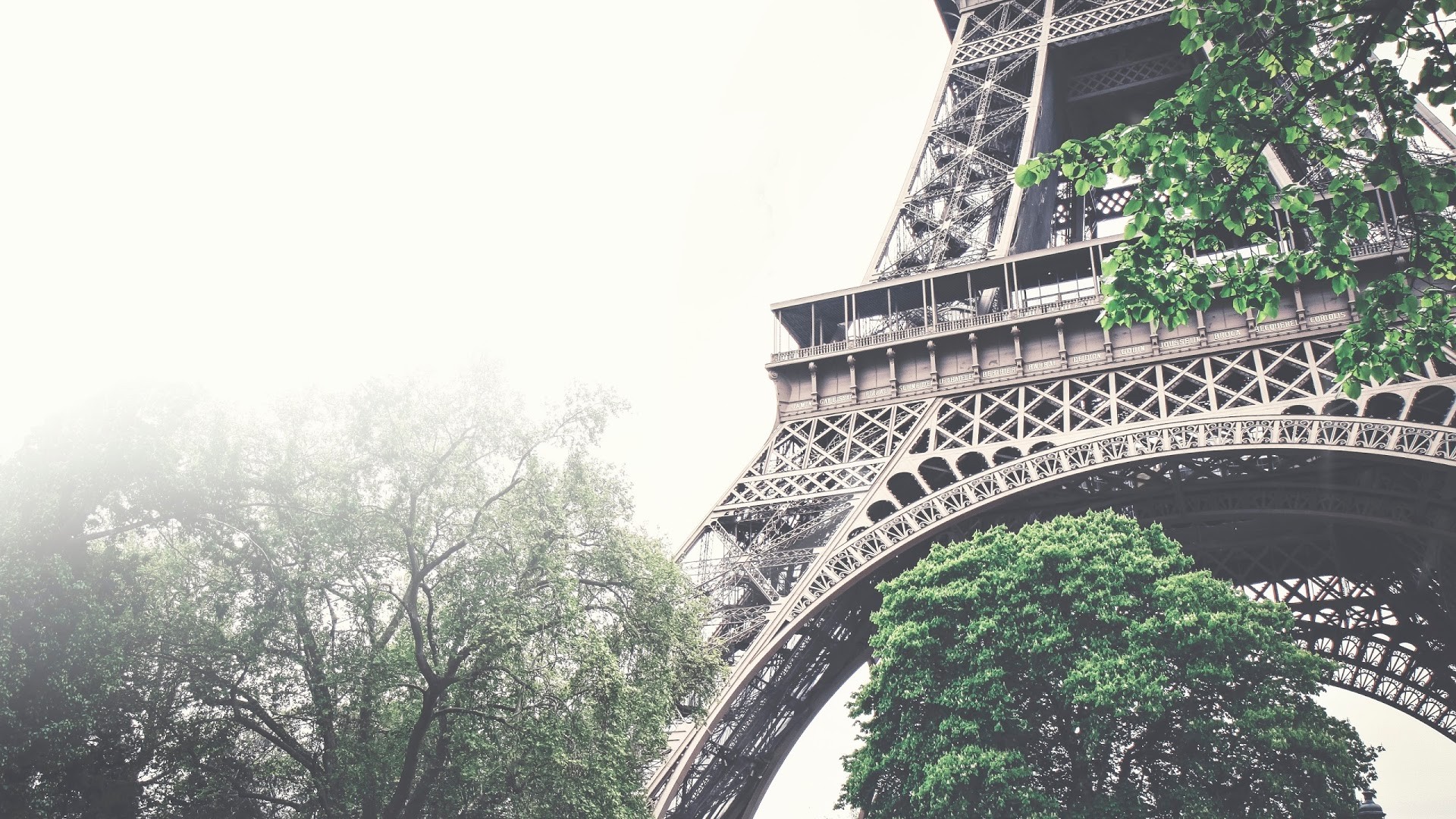 General 1920x1080 Eiffel Tower Paris trees architecture France landmark Europe