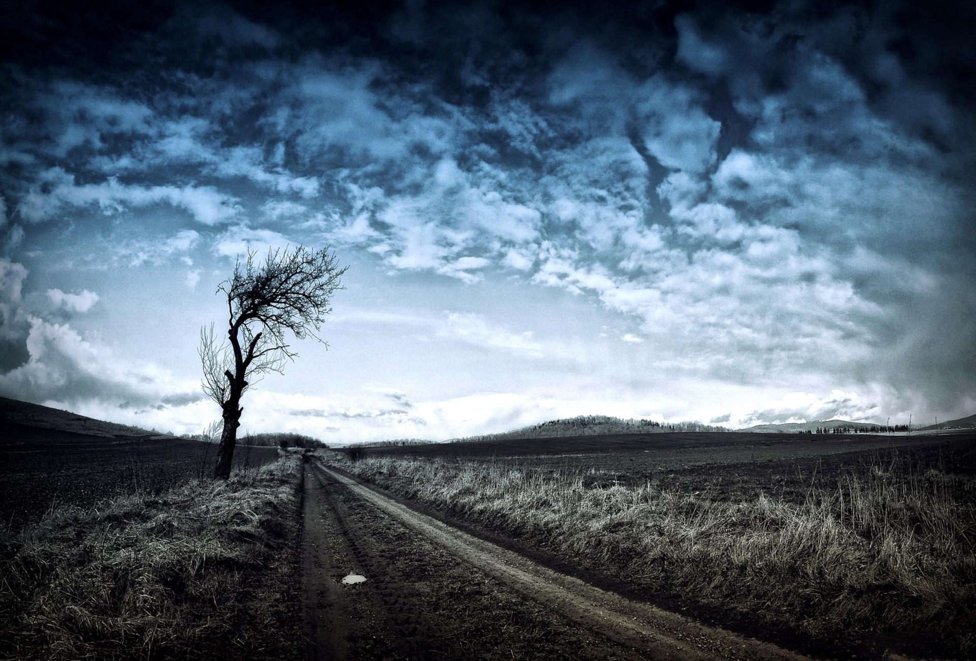 General 1920x1300 trees clouds landscape sky dirt road outdoors