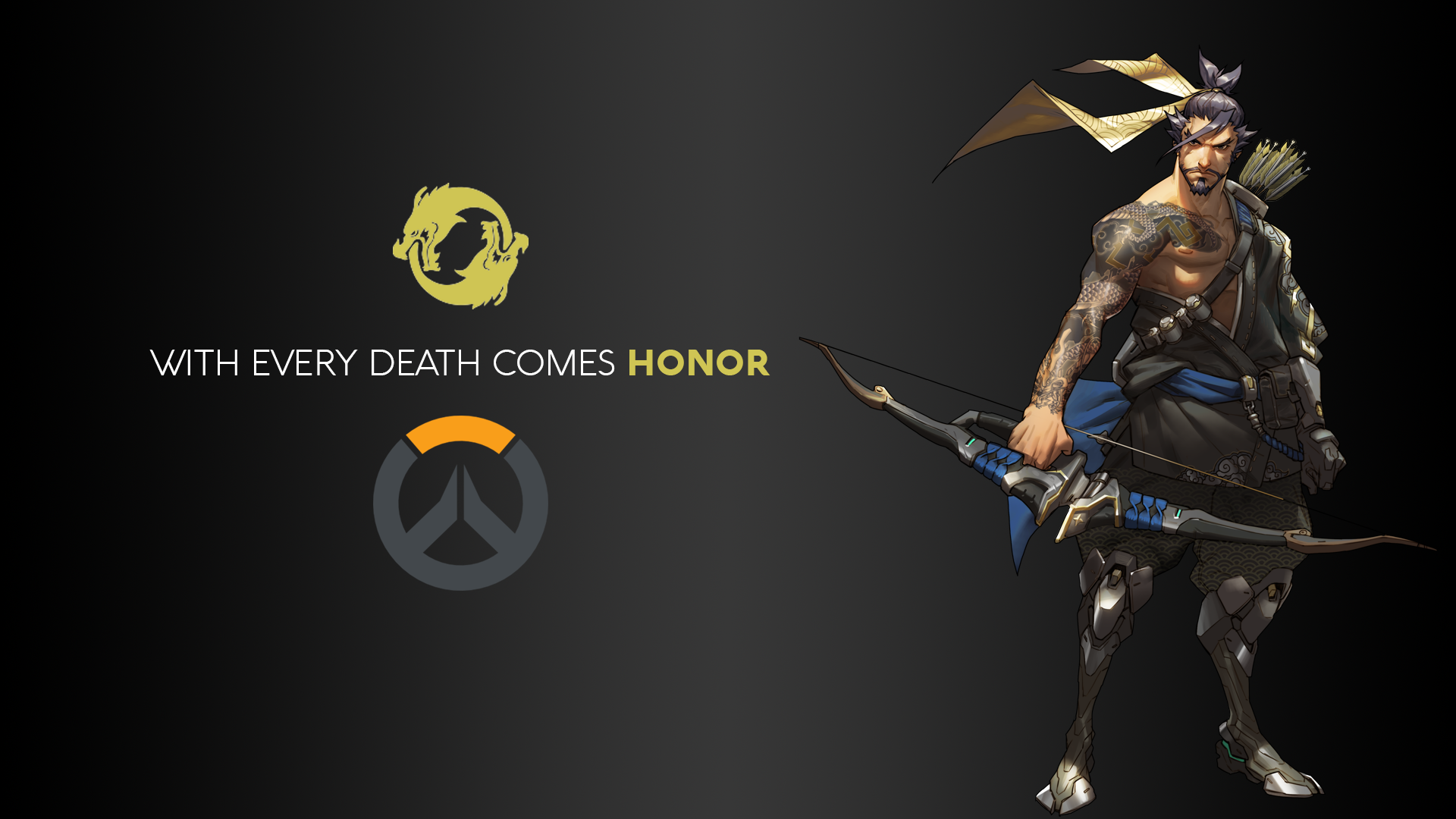 General 1920x1080 Blizzard Entertainment Overwatch video games logo DXHHH101 (Author) Hanzo (Overwatch) PC gaming bow and arrow inked men men video game men video game characters
