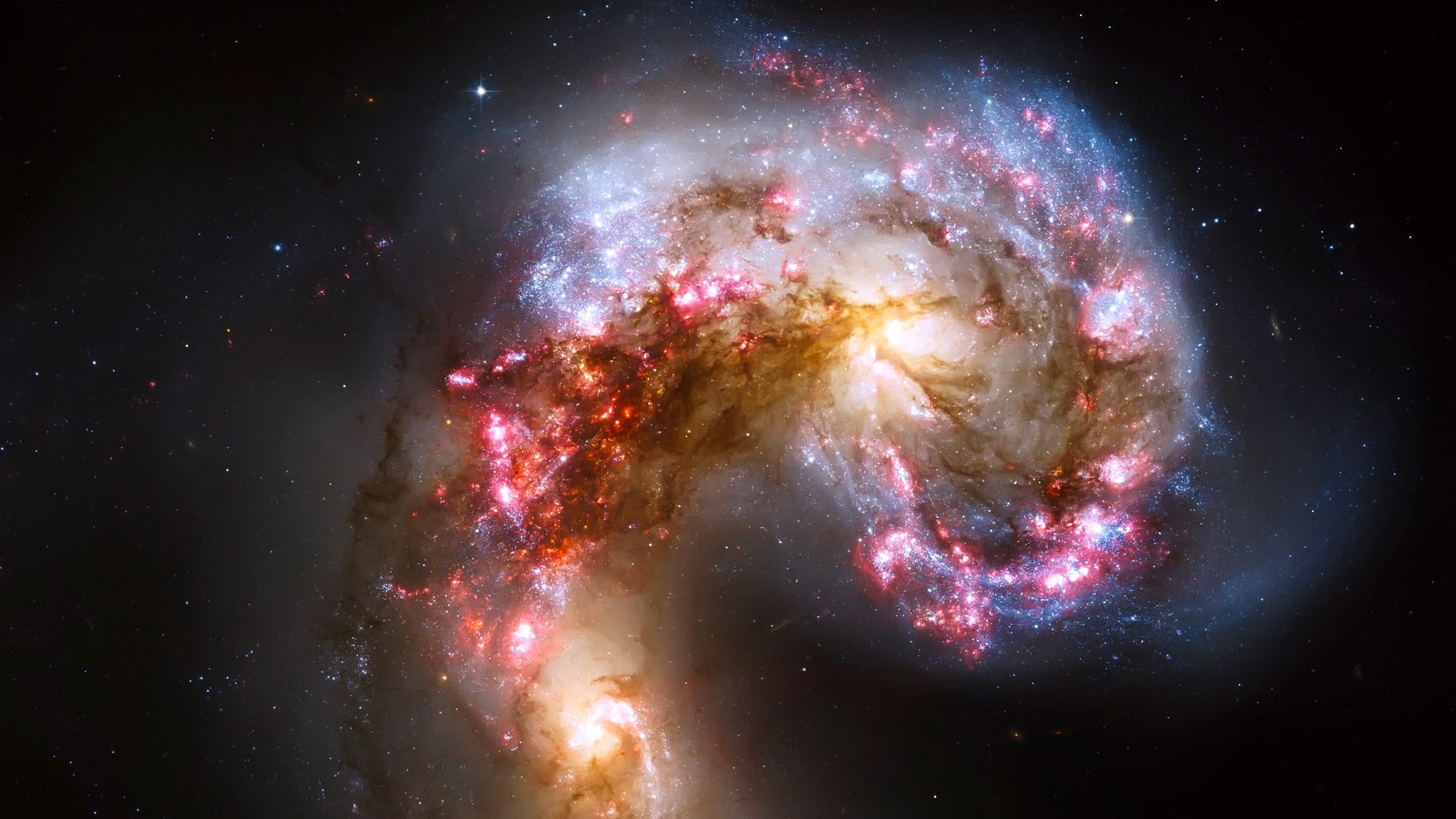General 1920x1080 space stars galaxy nebula space art digital art digital glowing