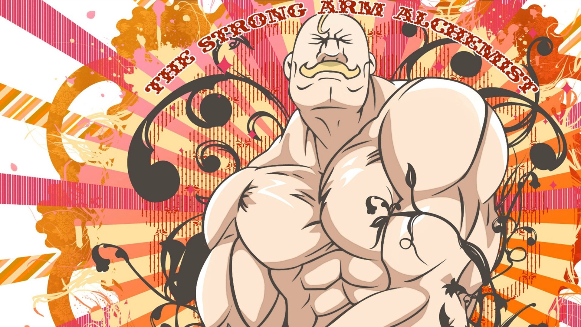 Anime 1920x1080 Full Metal Alchemist Brotherhood anime anime men beard muscles