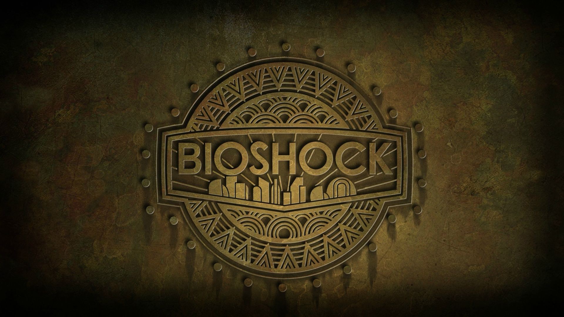 General 1920x1080 BioShock video game art grunge video games logo PC gaming