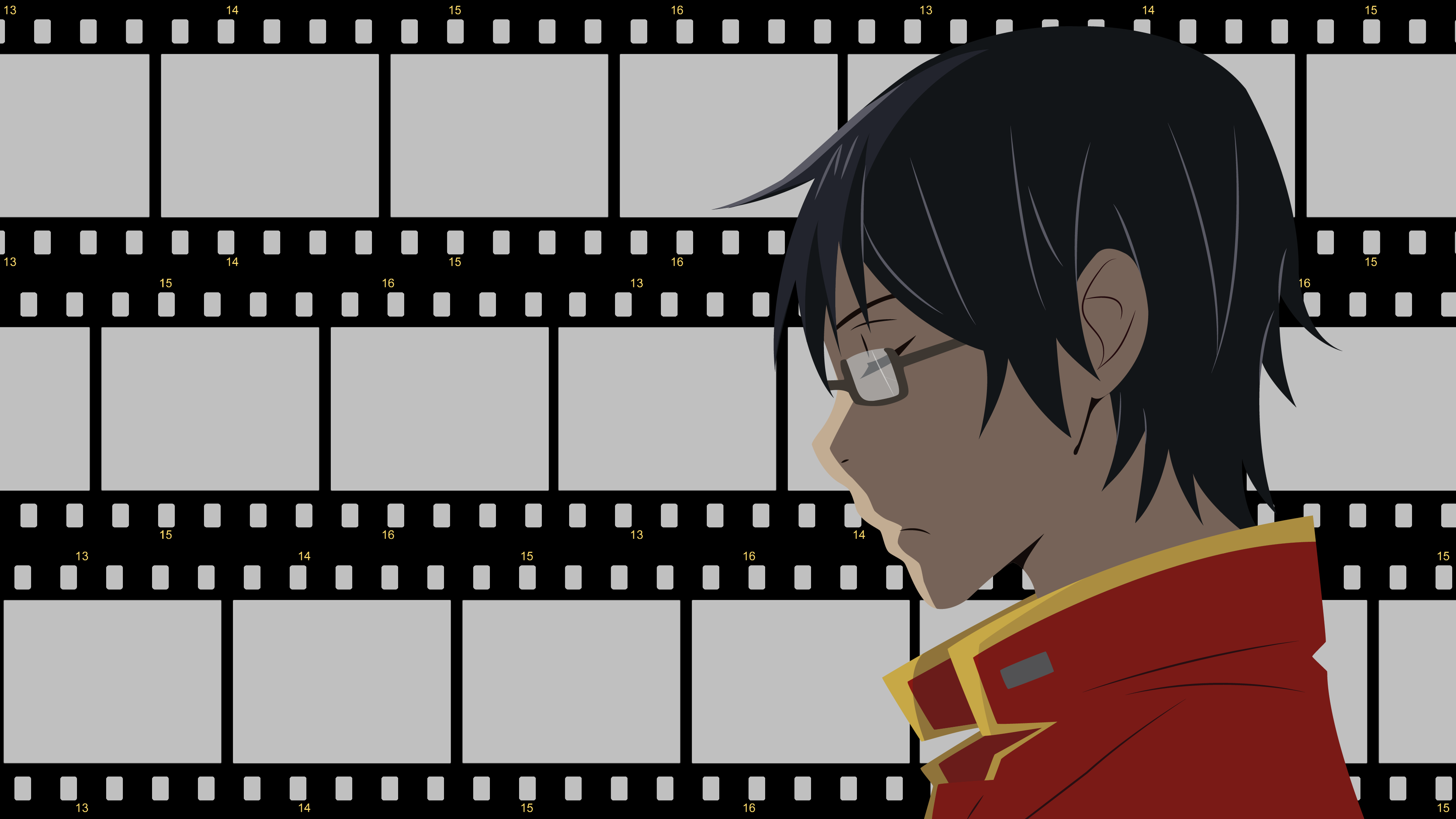 Anime 3840x2160 Boku dake ga Inai Machi anime boys anime face profile glasses black hair numbers