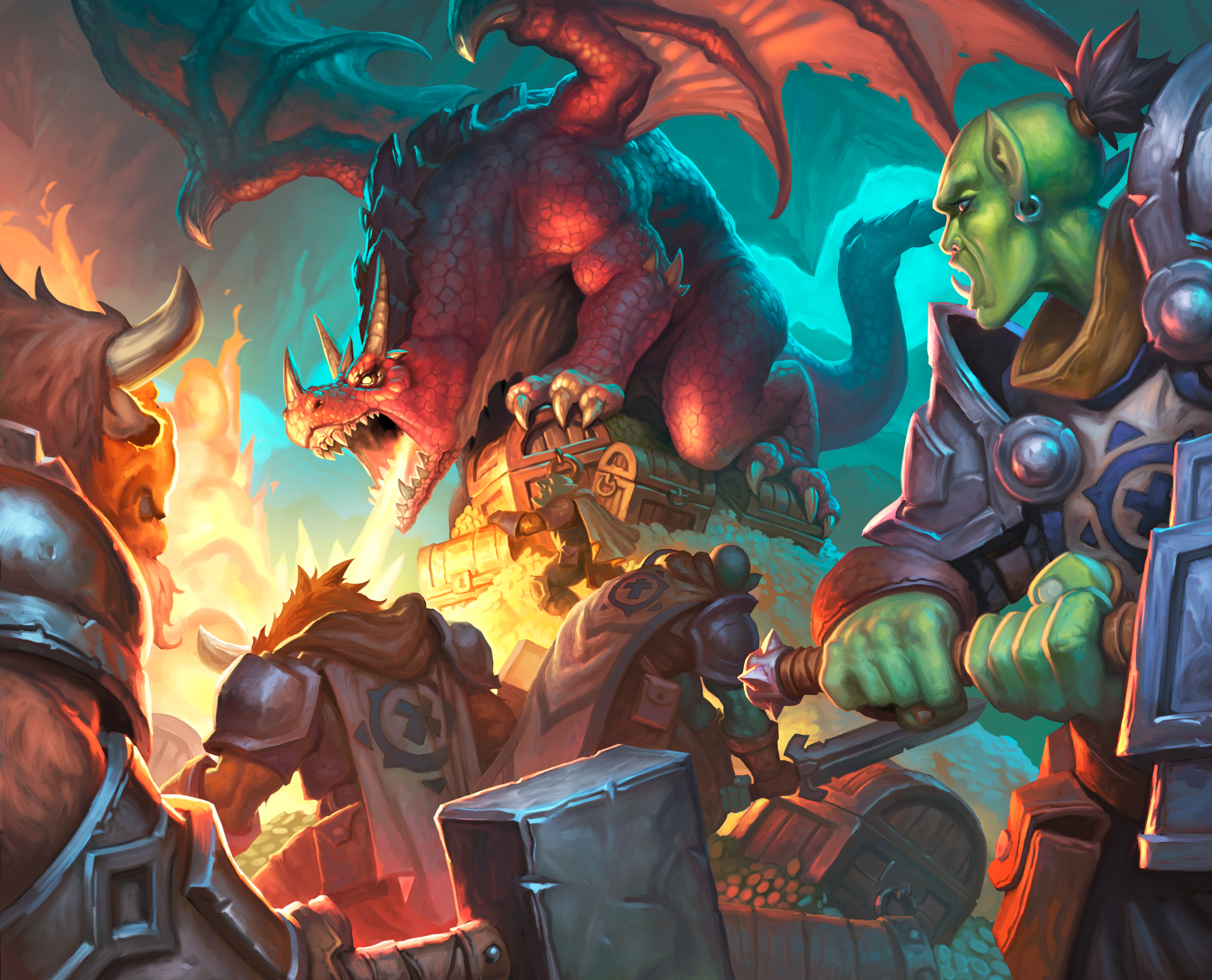 General 4385x3545 Hearthstone: Heroes of Warcraft Hearthstone: Kobolds and Catacombs PC gaming dragon video games