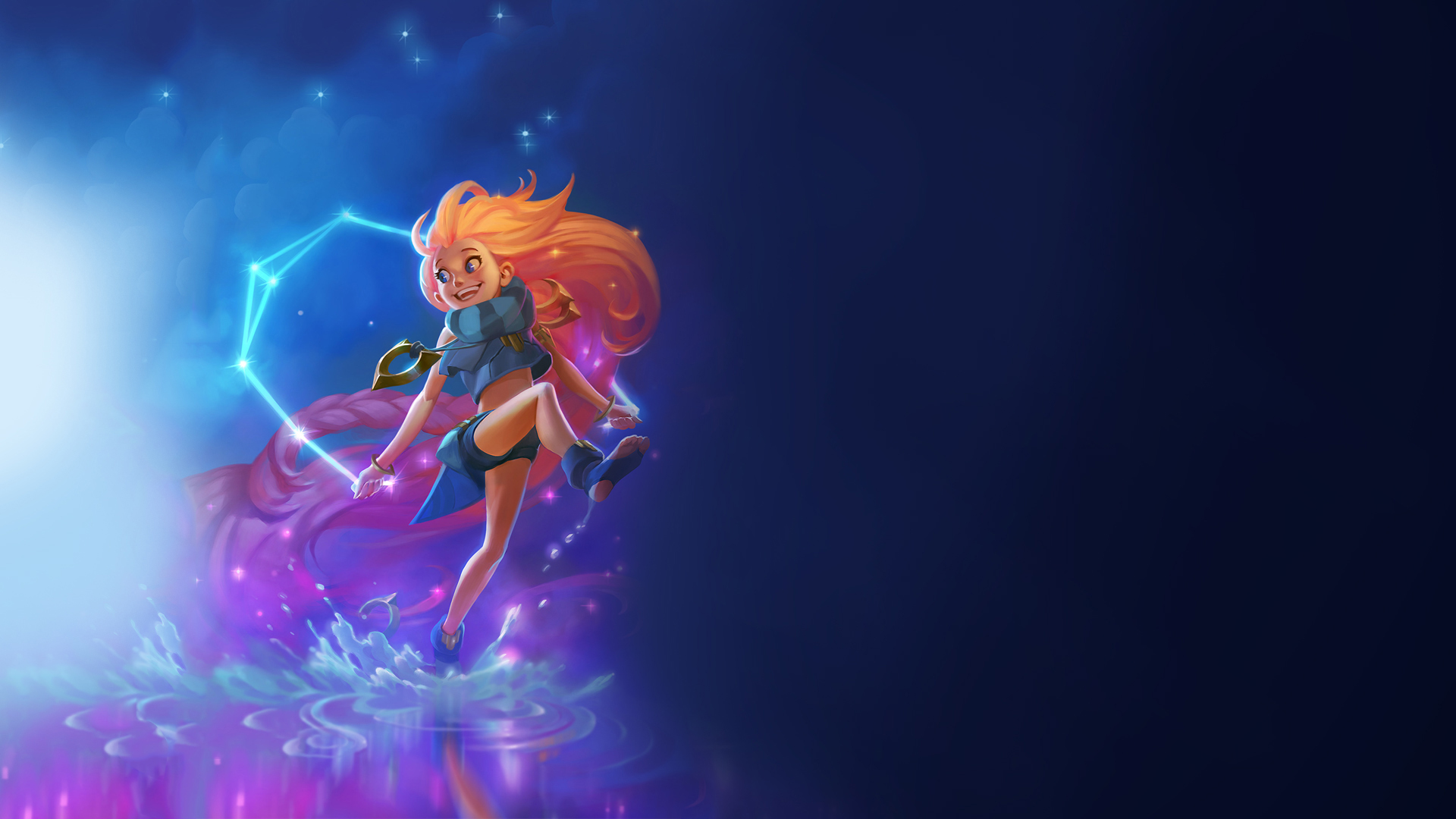 General 1920x1080 video game characters League of Legends anime Zoe (League of Legends)