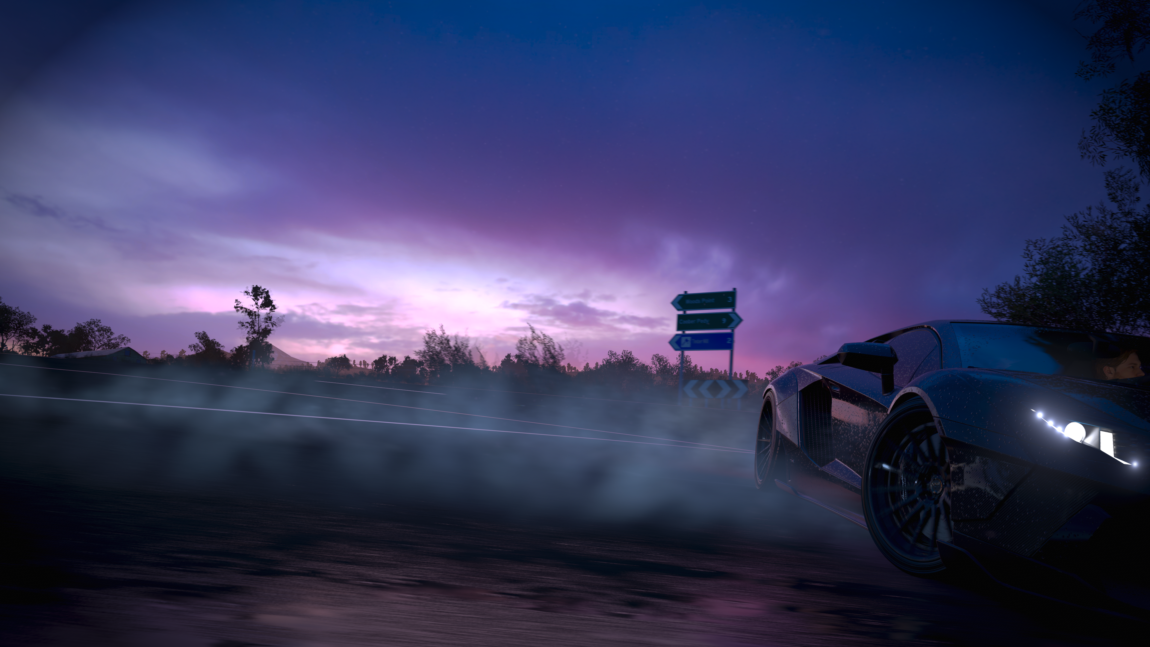 General 3840x2160 Forza Forza Horizon 3 Turn 10 Studios video games Lamborghini smoke car vehicle racing supercars