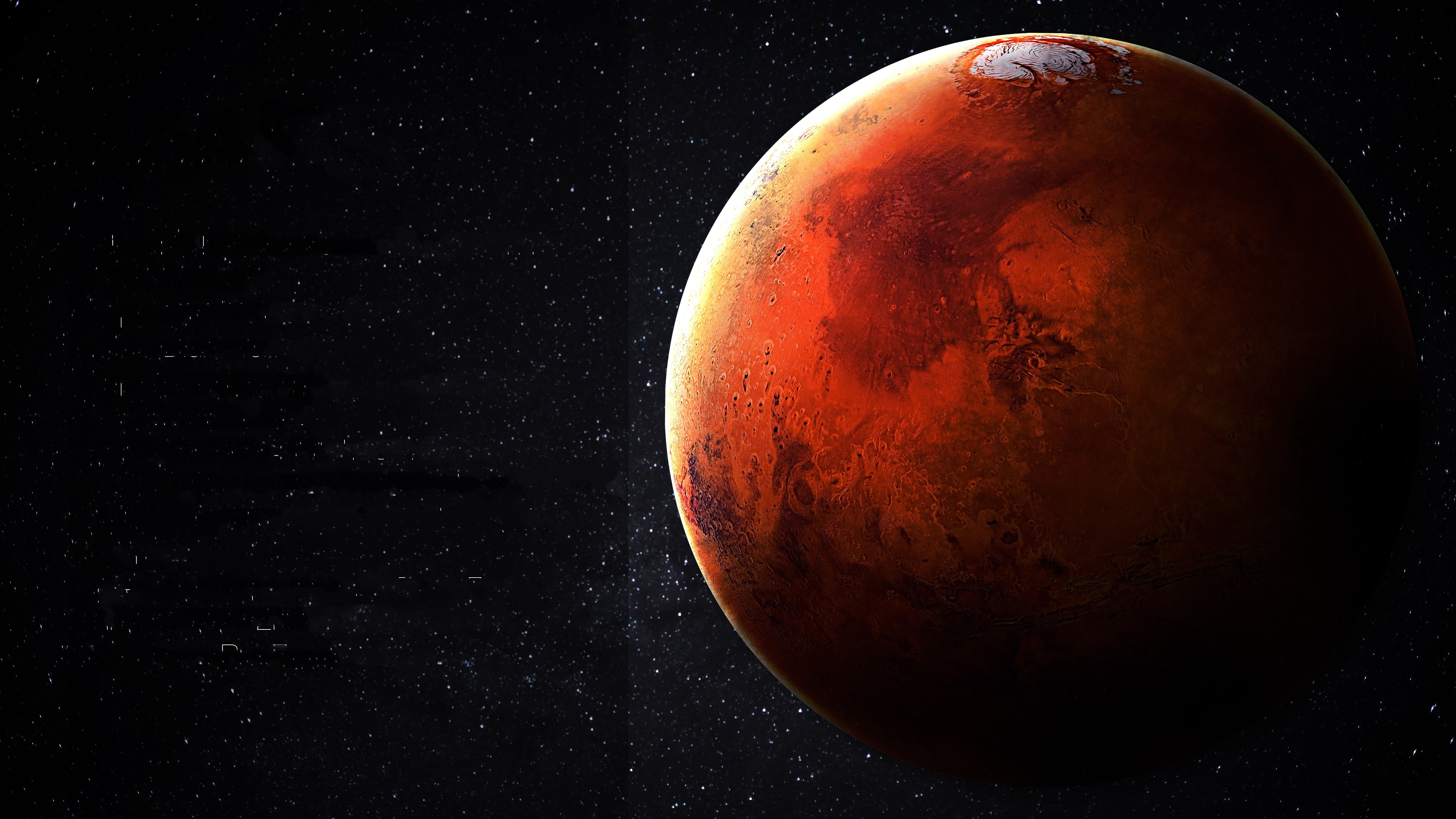 General 5120x2880 space planet Milky Way Mars