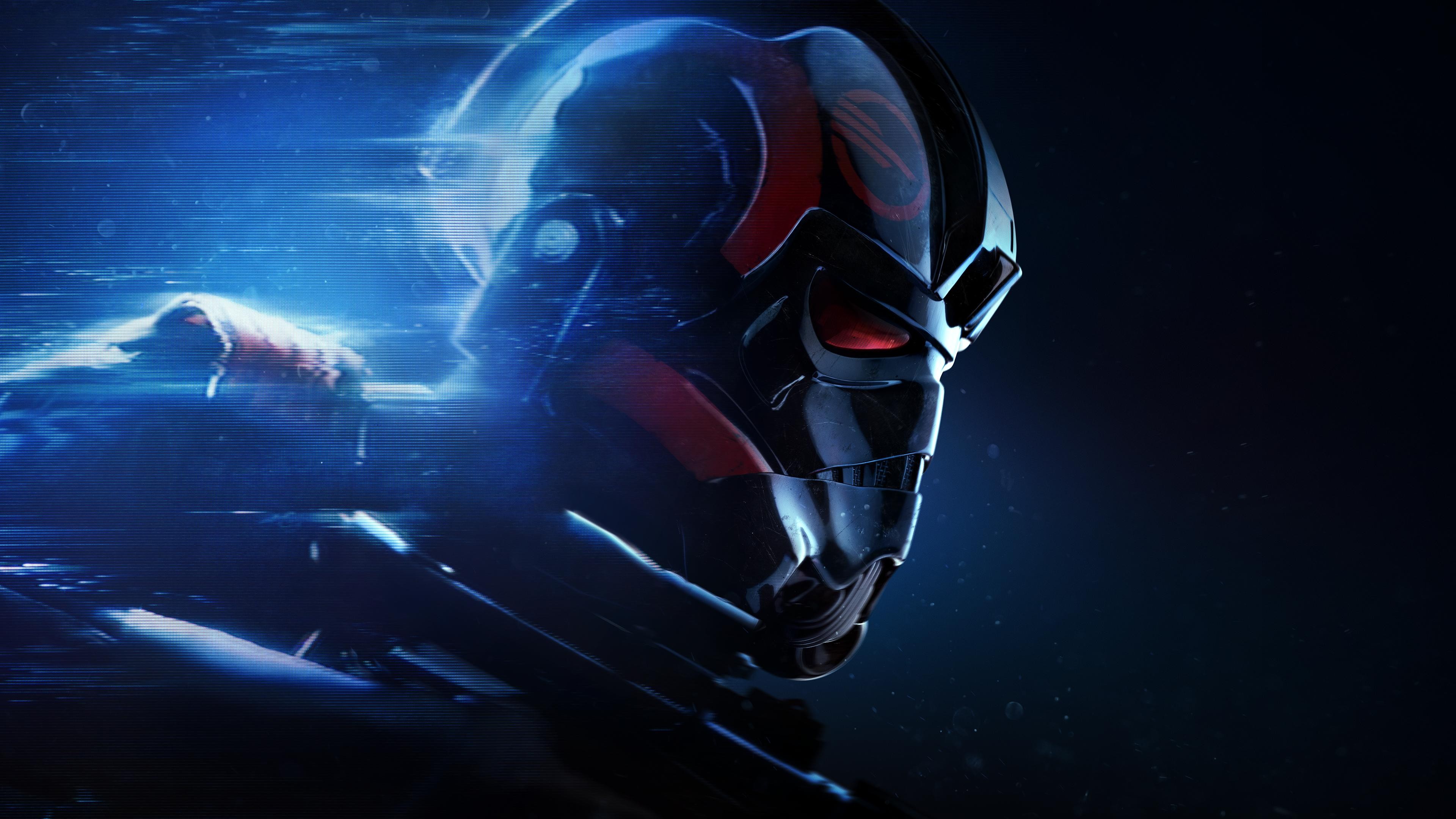 General 3840x2160 video games science fiction helmet Star Wars Battlefront II stormtrooper Elite Troopers photoshopped