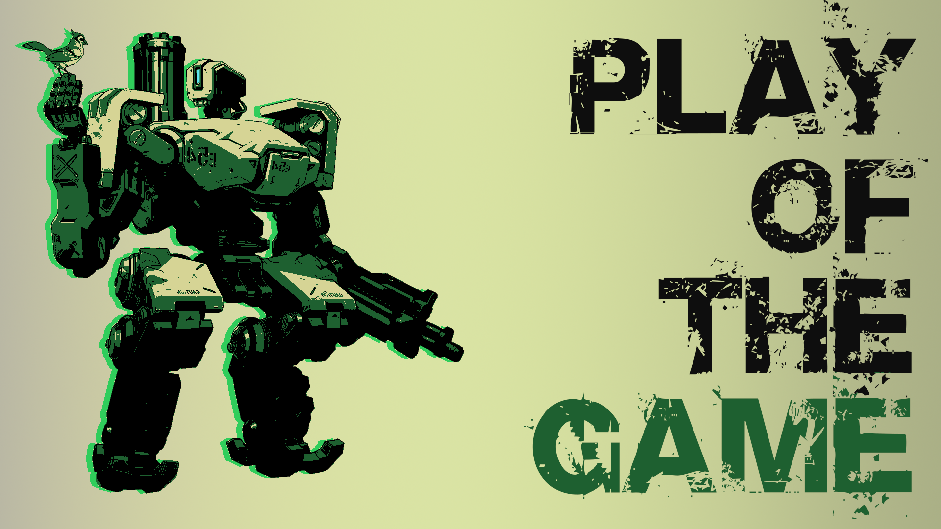 General 1920x1080 video games Overwatch Bastion (Overwatch) PC gaming typography