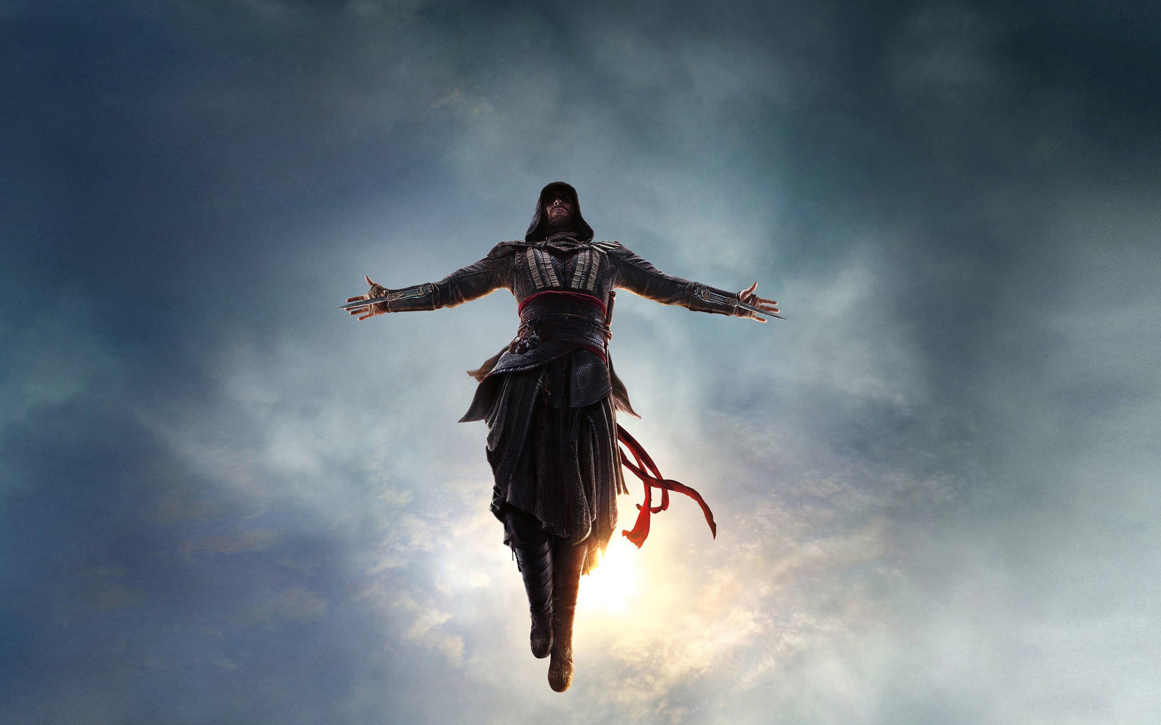 General 3840x2400 Assassin's Creed movies Michael Fassbender low-angle frontal view sky film stills