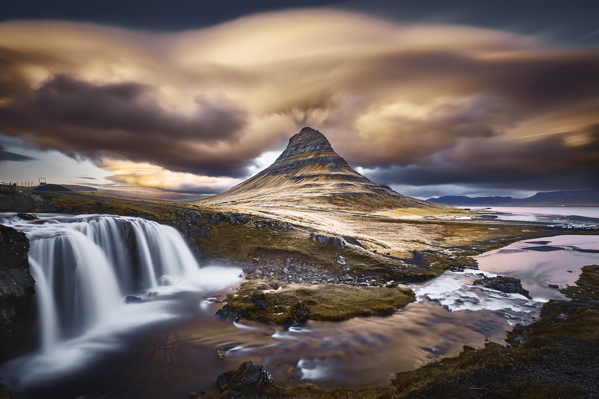 General 1920x1280 nature water landscape sky clouds long exposure waterfall