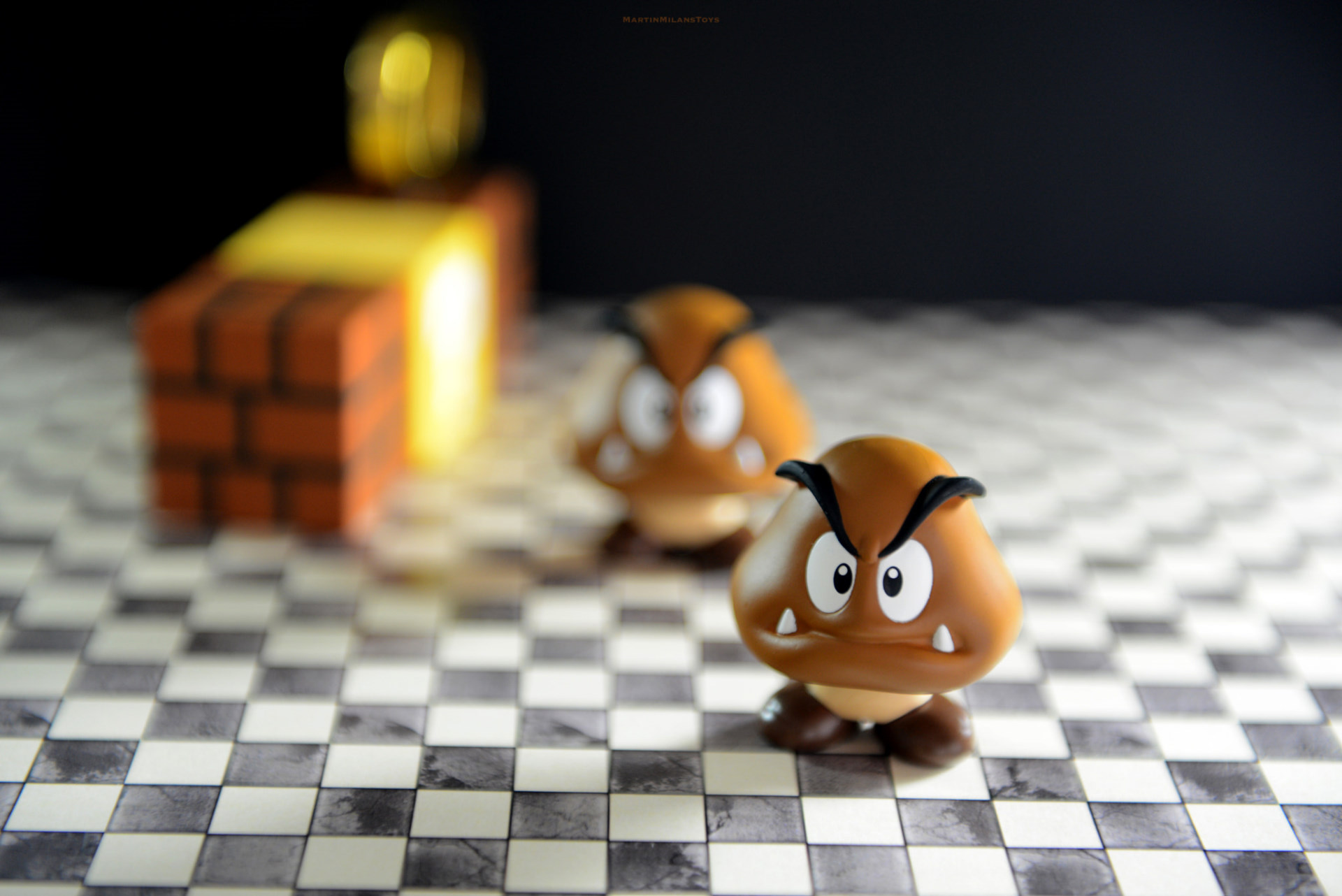 General 1920x1282 toys video games 500px chessboard video game characters depth of field checkered bricks Super Mario
