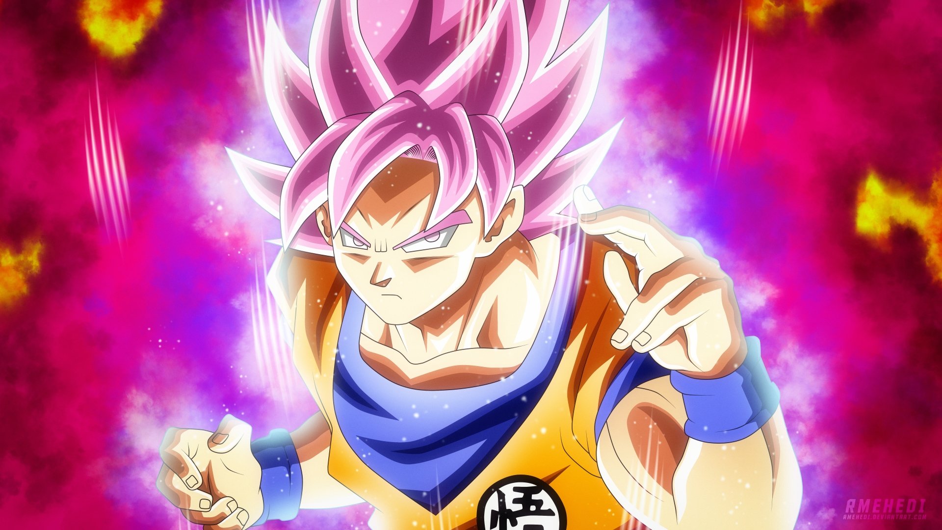 Anime 1920x1080 Dragon Ball Super Dragon Ball anime boys pink hair Son Goku rmehedi