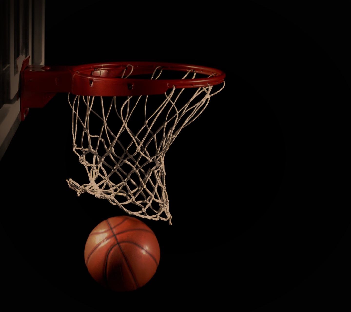 General 1440x1280 basketball hoop dark ball black simple background