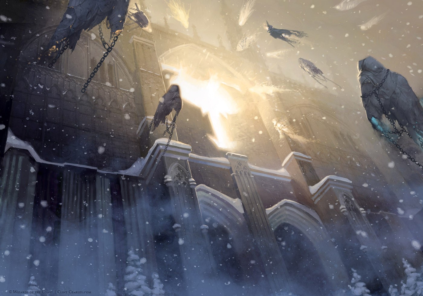General 1400x980 gamer Magic: The Gathering fantasy art snow low-angle