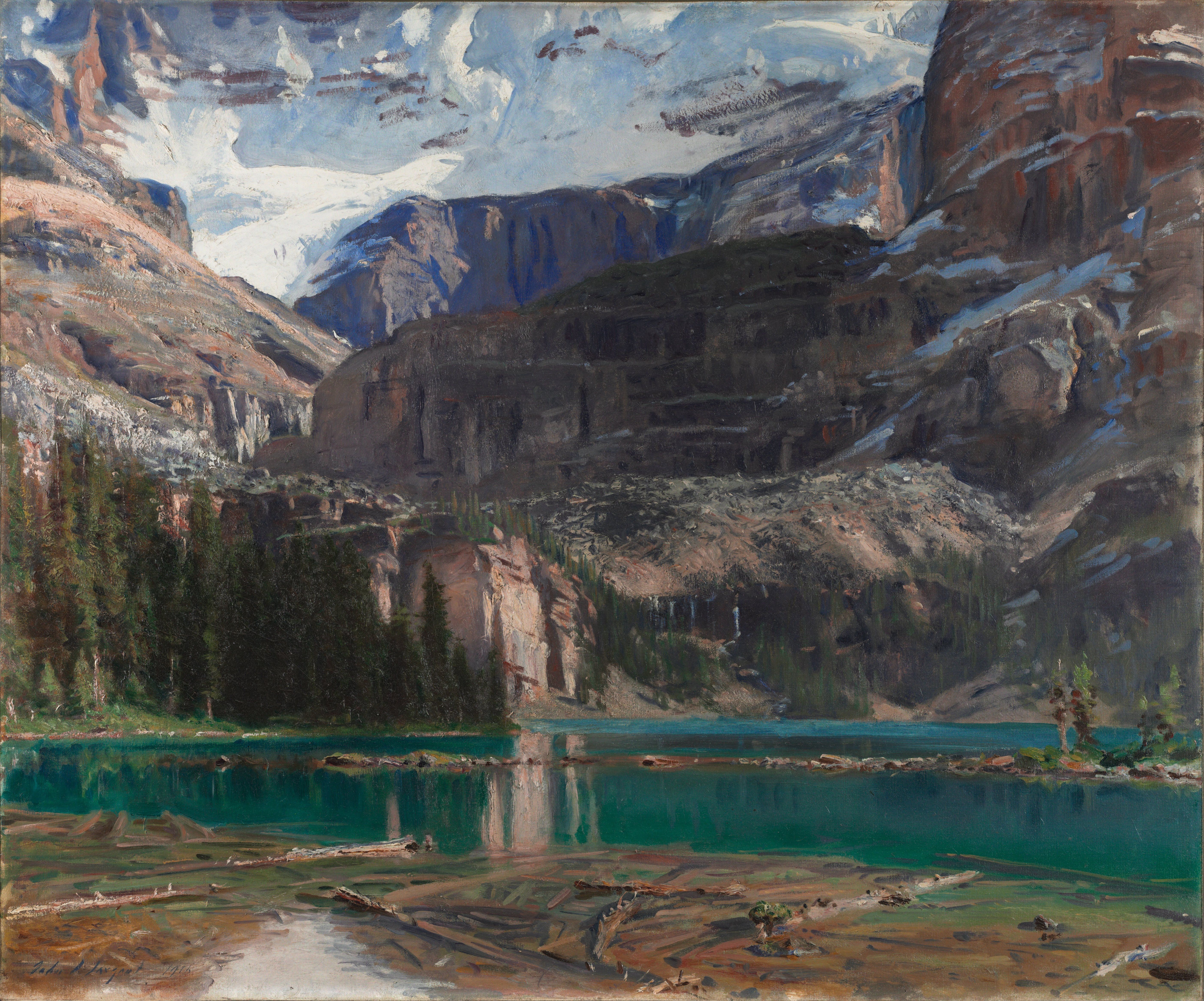 General 5613x4668 John Singer Sargent classic art painting nature mountains