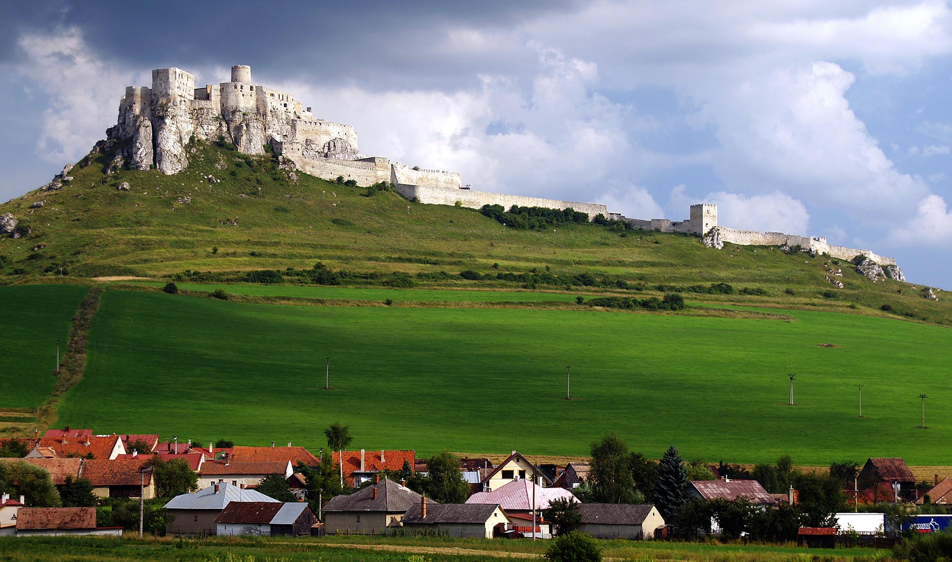 General 1920x1135 architecture building house Slovakia hills castle village field grass ancient clouds ruins trees