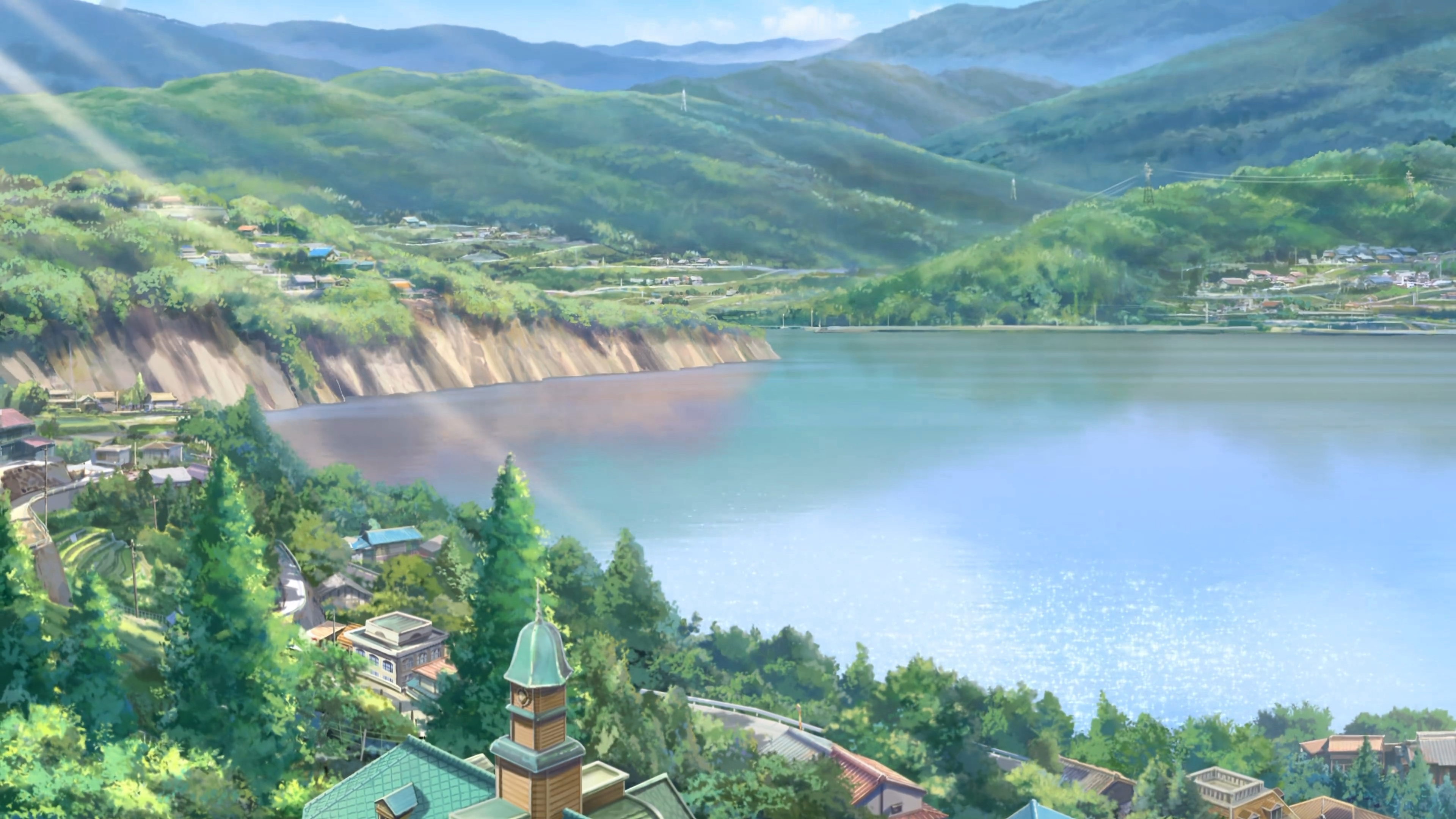 Anime 3840x2160 Makoto Shinkai  Kimi no Na Wa anime Asia landscape