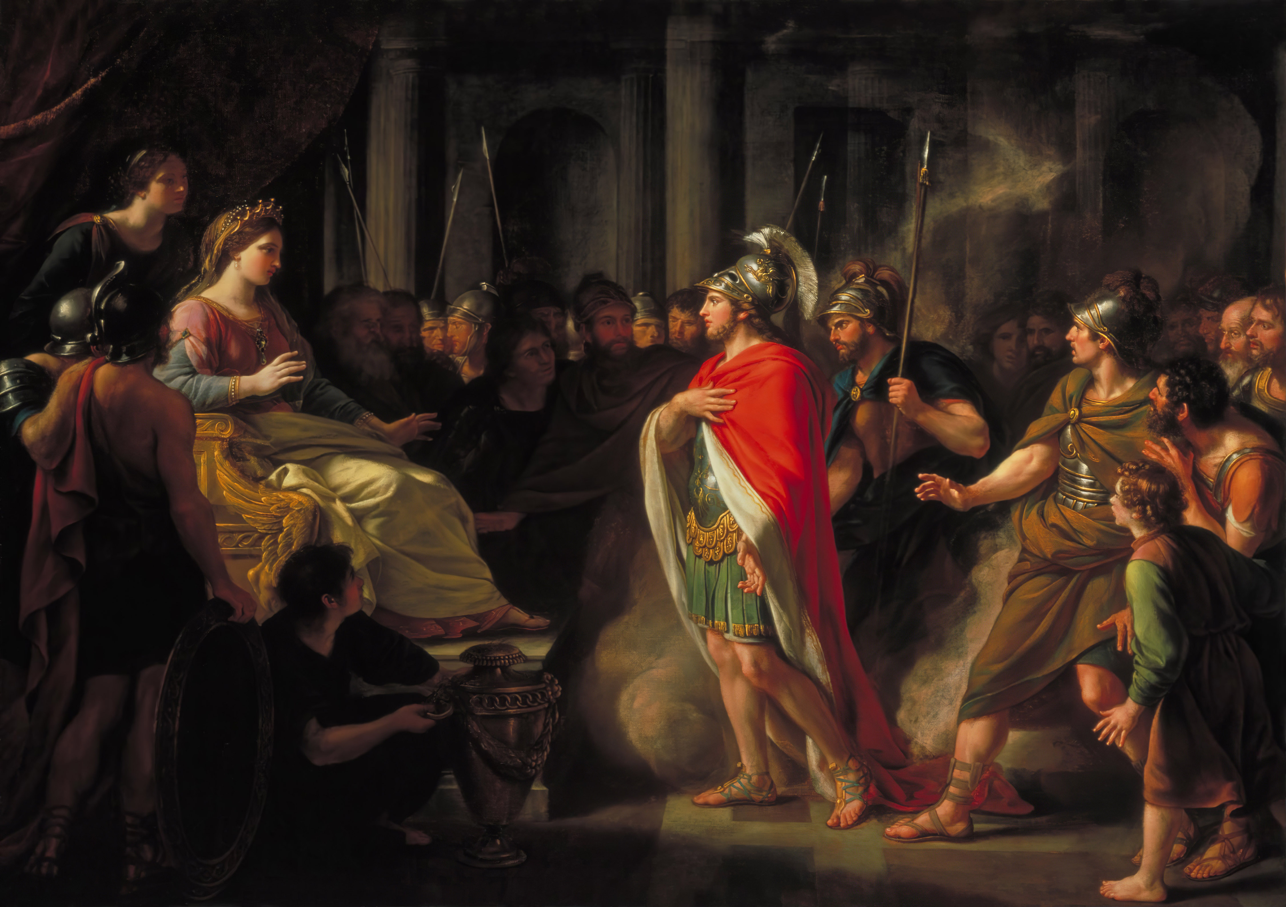 General 4500x3172 The Meeting of Dido and Aeneas Nathaniel Dance-Holland painting classic art Aeneas