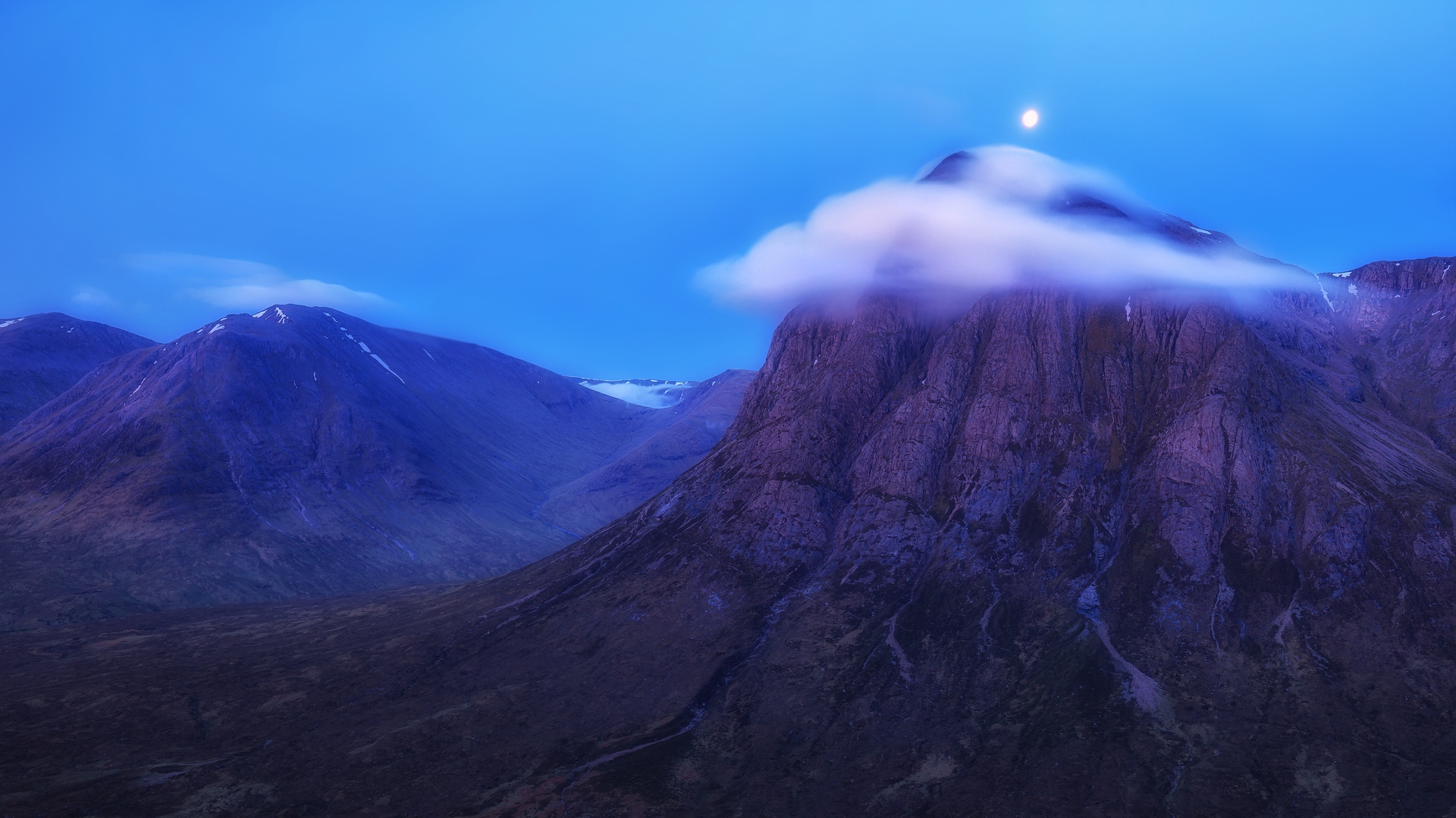 General 1920x1080 mountains blue peak Scotland Scottish Highlands